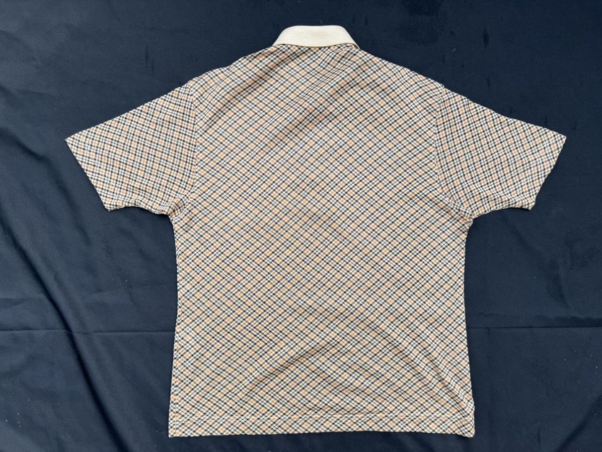 DAKS Vintage 2000s Daks London Japan Nova Check Polo Shirt Size US M / EU 48-50 / 2 - 2 Thumbnail