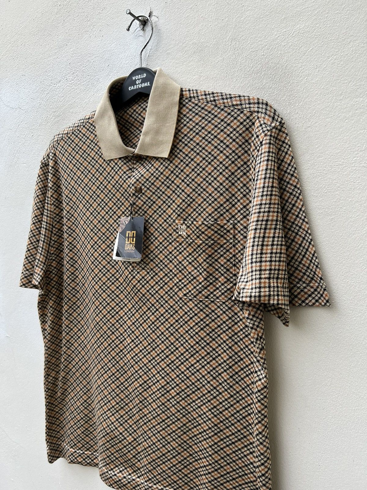 DAKS Vintage 2000s Daks London Japan Nova Check Polo Shirt Size US M / EU 48-50 / 2 - 6 Thumbnail