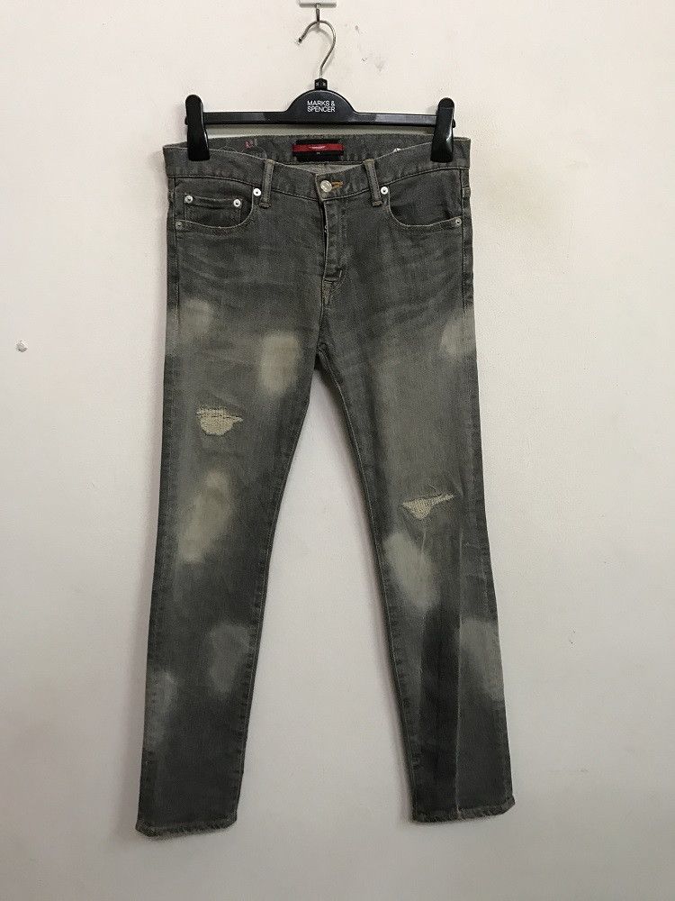 Swagger SWAGGER Japan Distressed Discharge Stretchable Skinny Denim Size US 30 / EU 46 - 1 Thumbnail