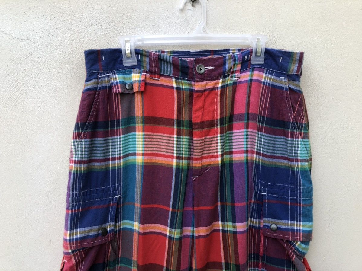 Polo Ralph Lauren Vintage 90s Polo RL Madras Tartan Cargo Trouser Pant Size US 34 / EU 50 - 7 Thumbnail