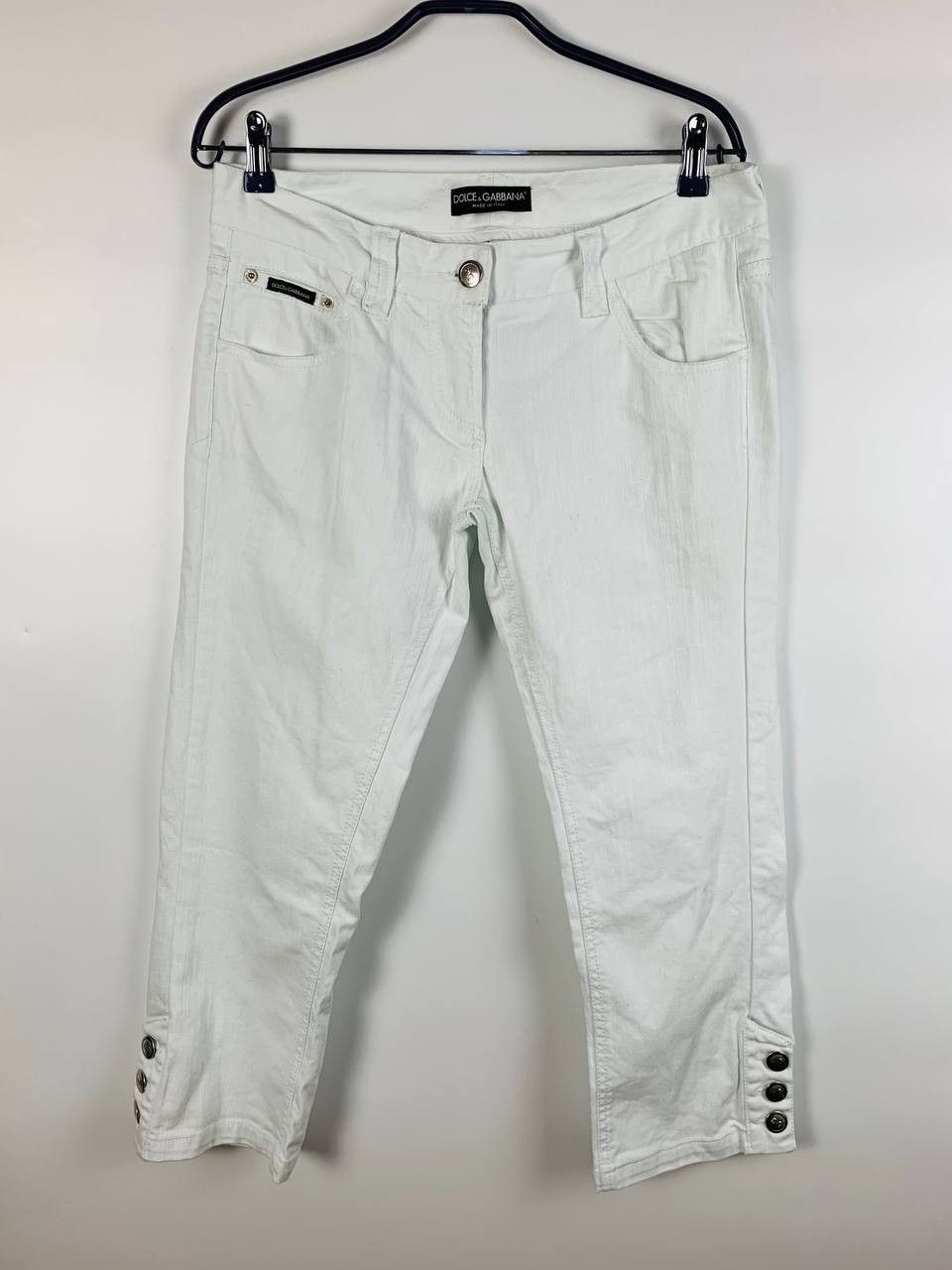 Dolce & Gabbana Dolce & Gabbana jeans white cotton 44 Size 30" / US 8 / IT 44 - 1 Thumbnail