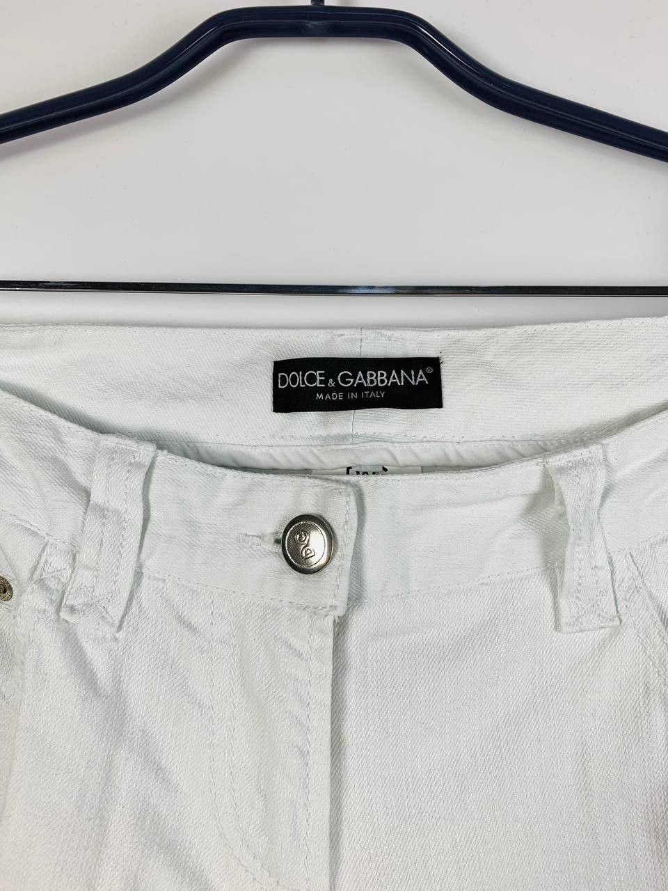 Dolce & Gabbana Dolce & Gabbana jeans white cotton 44 Size 30" / US 8 / IT 44 - 3 Thumbnail