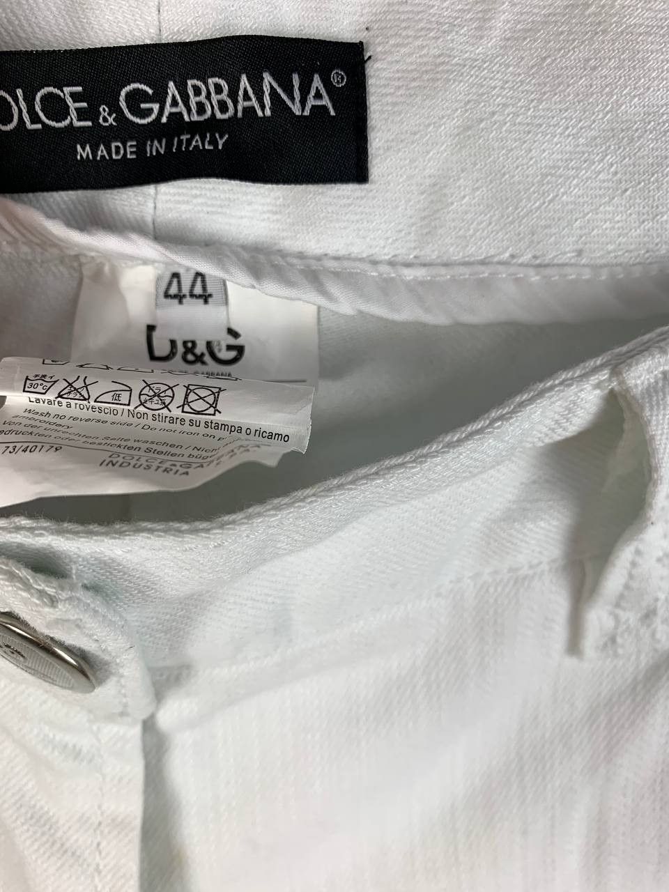Dolce & Gabbana Dolce & Gabbana jeans white cotton 44 Size 30" / US 8 / IT 44 - 8 Thumbnail