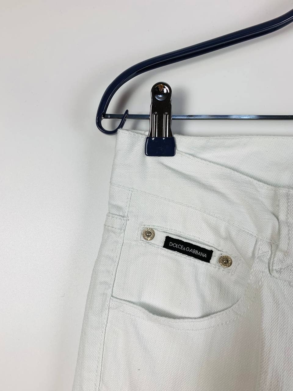 Dolce & Gabbana Dolce & Gabbana jeans white cotton 44 Size 30" / US 8 / IT 44 - 4 Thumbnail