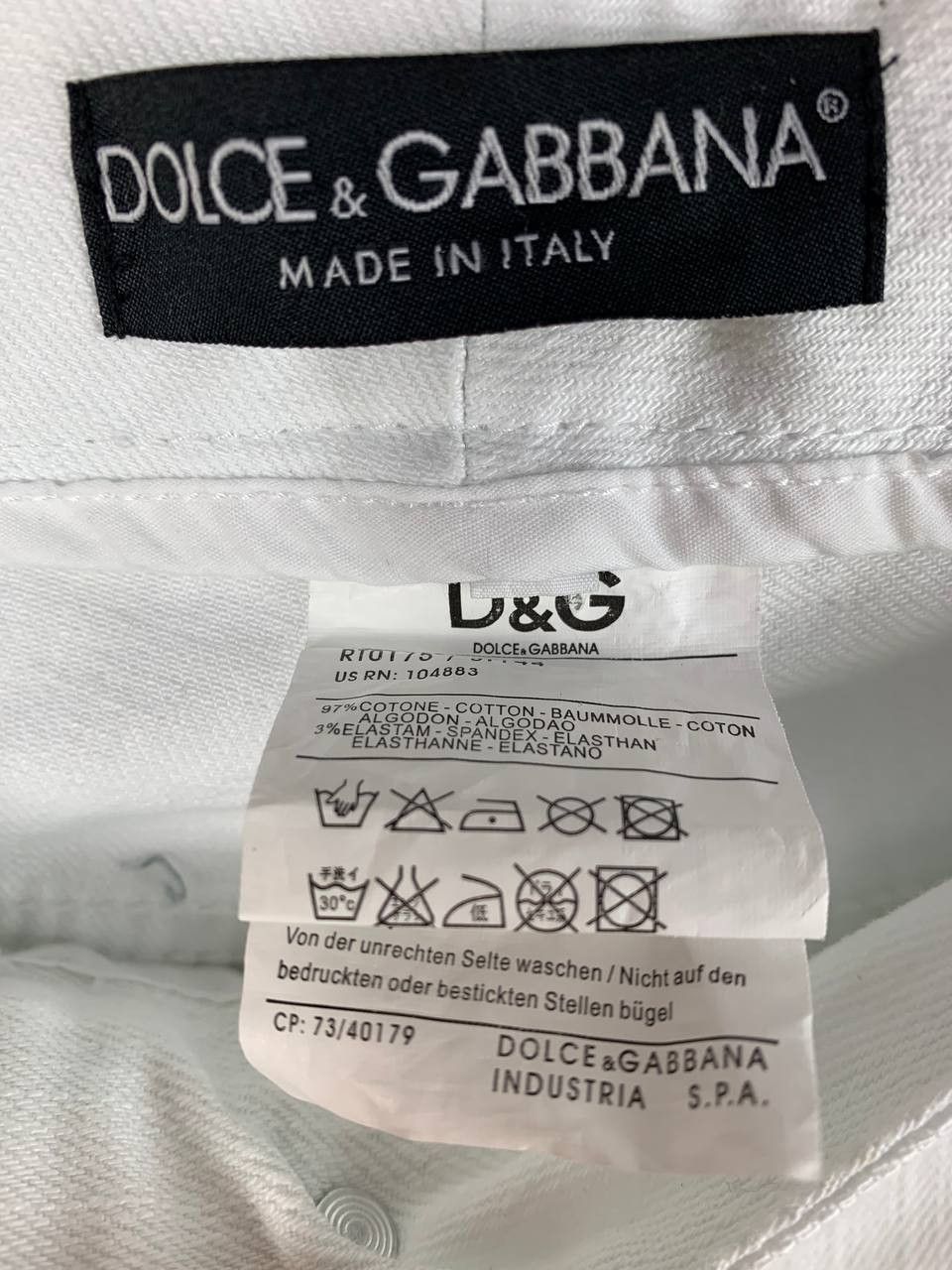 Dolce & Gabbana Dolce & Gabbana jeans white cotton 44 Size 30" / US 8 / IT 44 - 7 Thumbnail