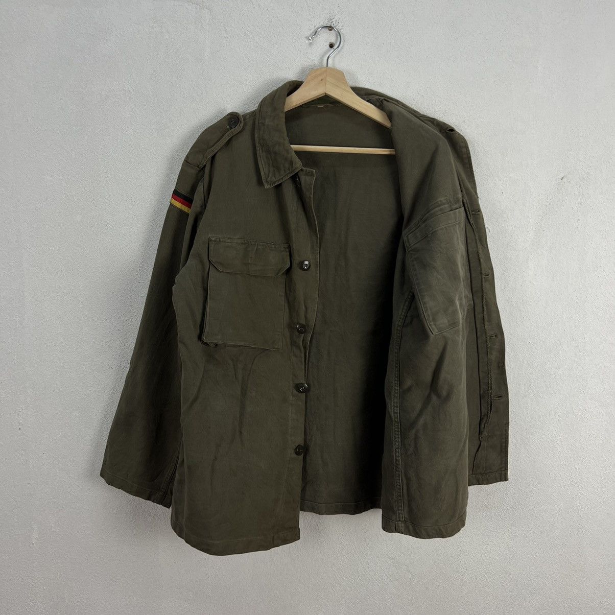 Vintage VINTAGE HIKORY CHORE JACKET WORKERS MILITARY ARMY Size US M / EU 48-50 / 2 - 9 Thumbnail