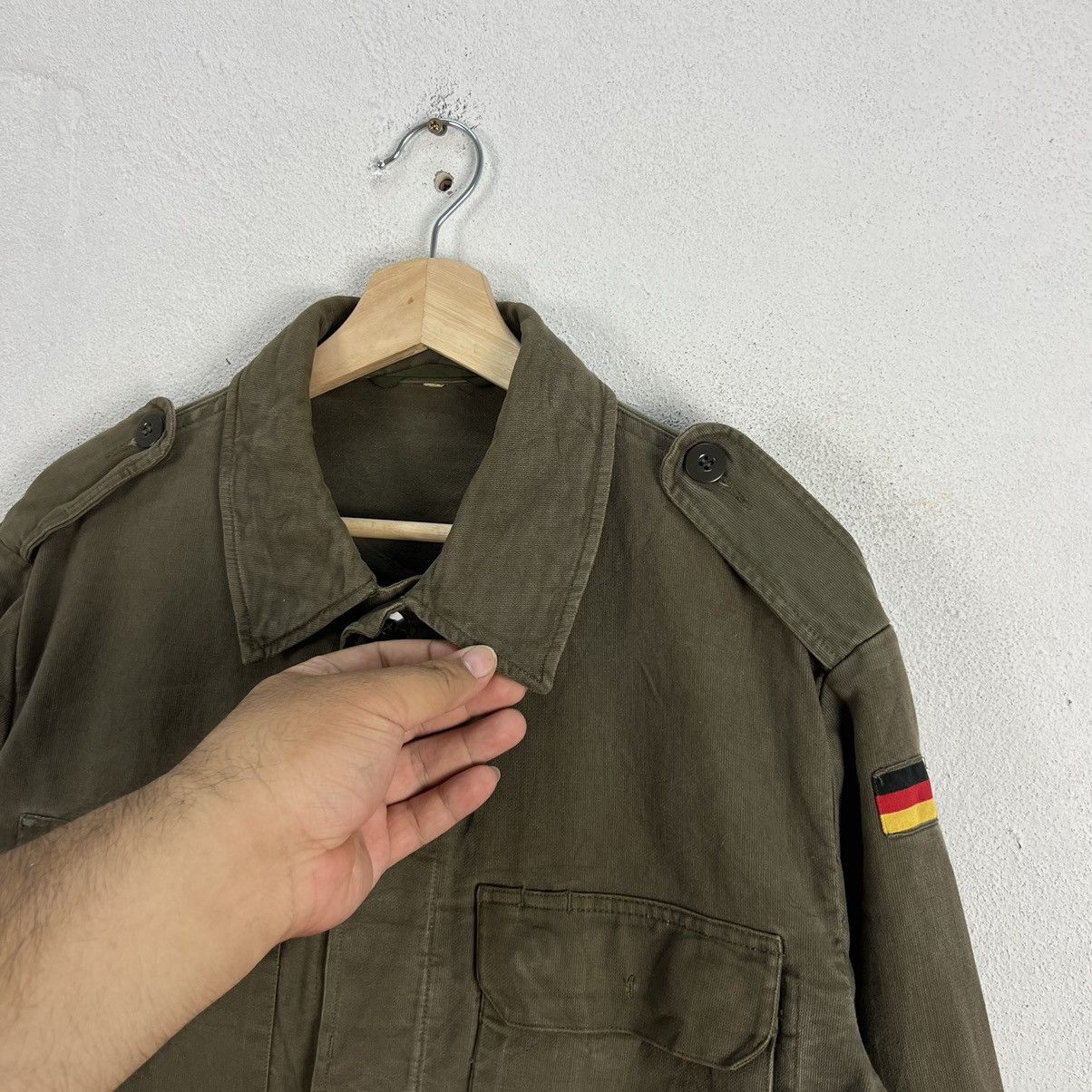 Vintage VINTAGE HIKORY CHORE JACKET WORKERS MILITARY ARMY Size US M / EU 48-50 / 2 - 5 Thumbnail