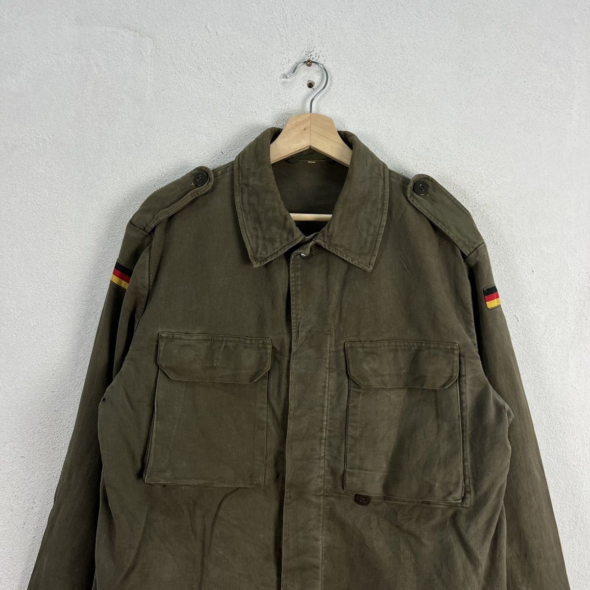 Vintage VINTAGE HIKORY CHORE JACKET WORKERS MILITARY ARMY Size US M / EU 48-50 / 2 - 2 Thumbnail