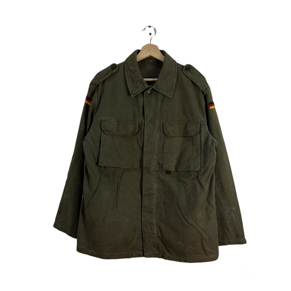 Vintage VINTAGE HIKORY CHORE JACKET WORKERS MILITARY ARMY Size US M / EU 48-50 / 2 - 1 Thumbnail