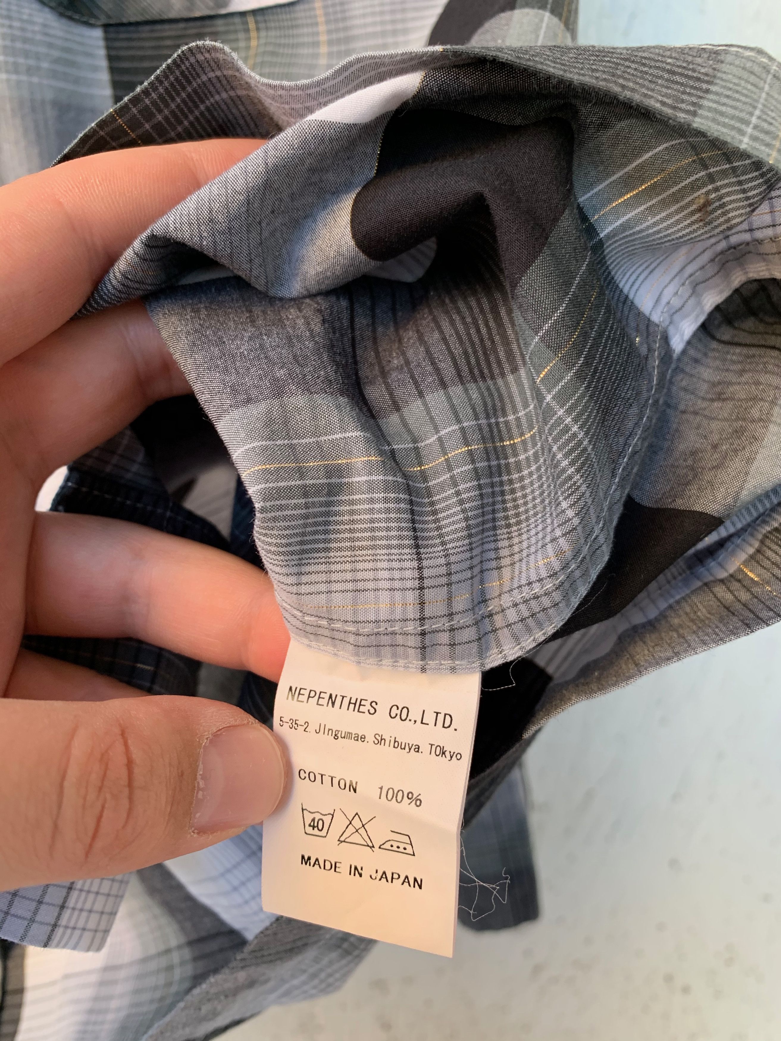 Needles golden thread tartan shirt Size US M / EU 48-50 / 2 - 6 Thumbnail