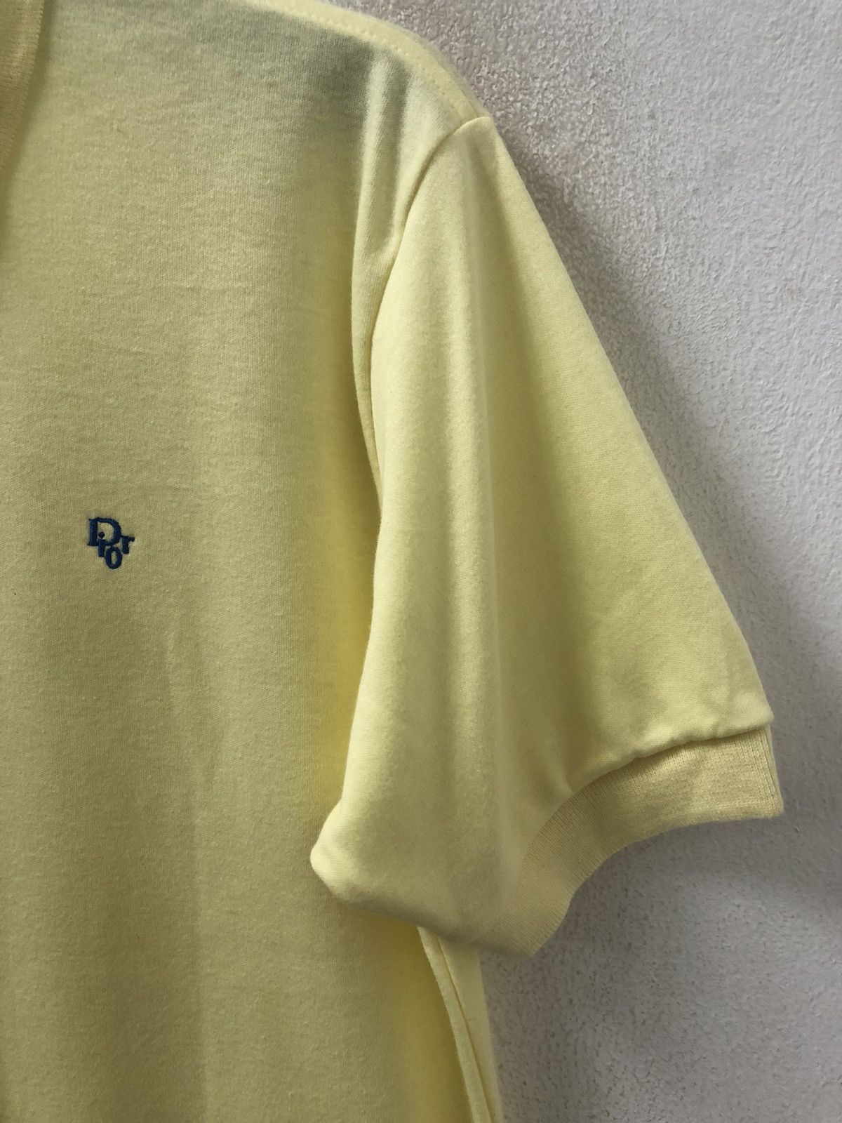 Christian Dior Monsieur Vintage Dior Made in Usa Yellow Polo Shirt Size US M / EU 48-50 / 2 - 2 Thumbnail