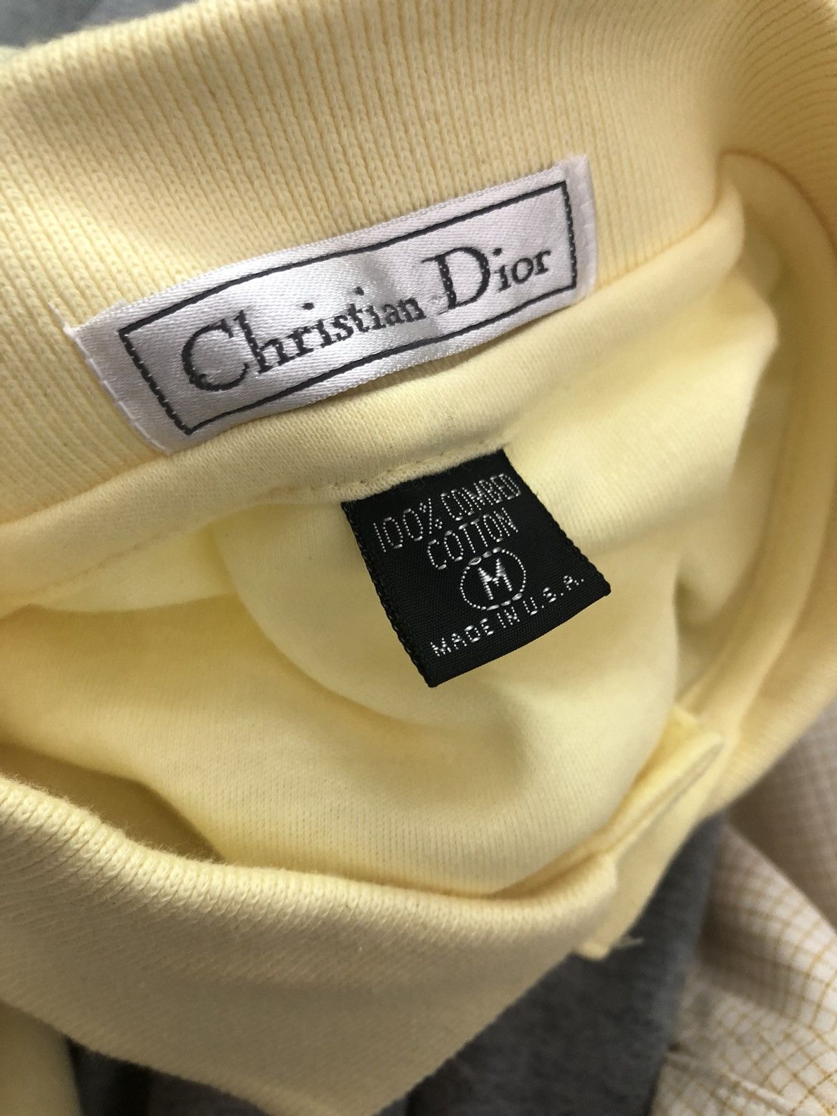 Christian Dior Monsieur Vintage Dior Made in Usa Yellow Polo Shirt Size US M / EU 48-50 / 2 - 7 Thumbnail