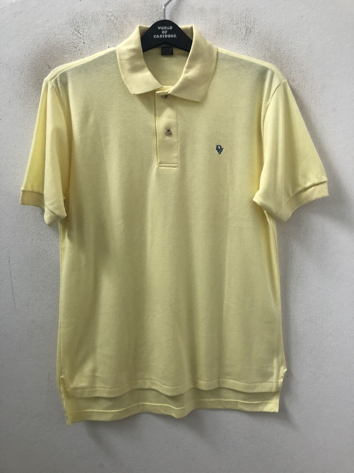 Christian Dior Monsieur Vintage Dior Made in Usa Yellow Polo Shirt Size US M / EU 48-50 / 2 - 1 Thumbnail