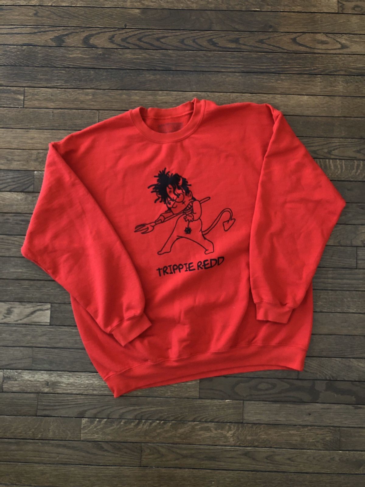 Superrradical × Trippie Redd Superrradical Trippie Redd Red Sweatshirt Crewneck XL ❄️🧊🥣 Size US XL / EU 56 / 4 - 1 Thumbnail