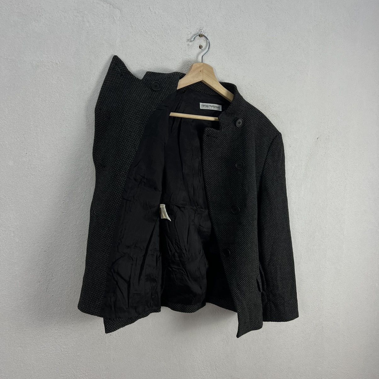 Emporio Armani RARE CROPPED COAT JACKET EMPORIO ARMANI MADE IN ITALY Size US S / EU 44-46 / 1 - 11 Thumbnail