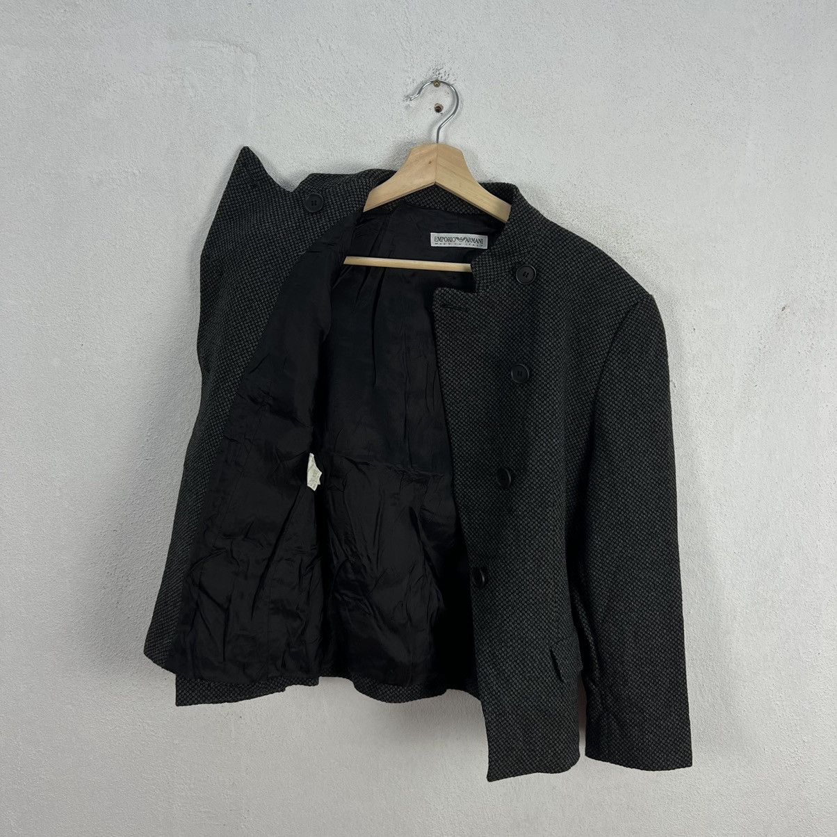 Emporio Armani RARE CROPPED COAT JACKET EMPORIO ARMANI MADE IN ITALY Size US S / EU 44-46 / 1 - 10 Thumbnail