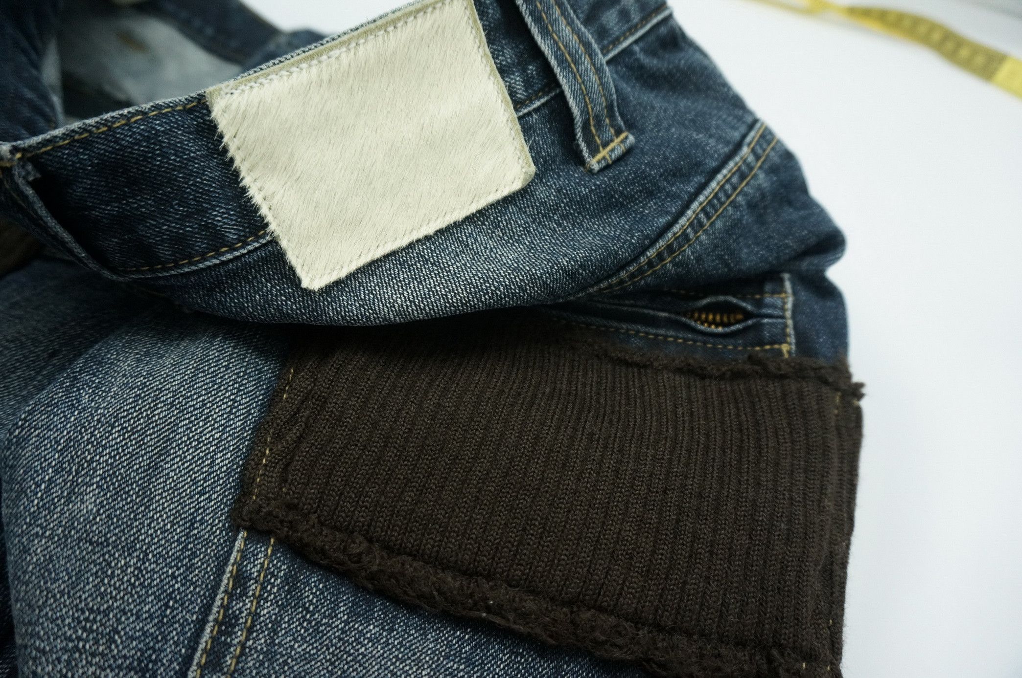 Japanese Brand PPFM Multi Pocket Floral Flap Wool Back Distressed Denim Size US 32 / EU 48 - 18 Thumbnail
