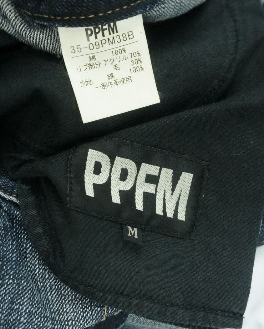 Japanese Brand PPFM Multi Pocket Floral Flap Wool Back Distressed Denim Size US 32 / EU 48 - 19 Thumbnail