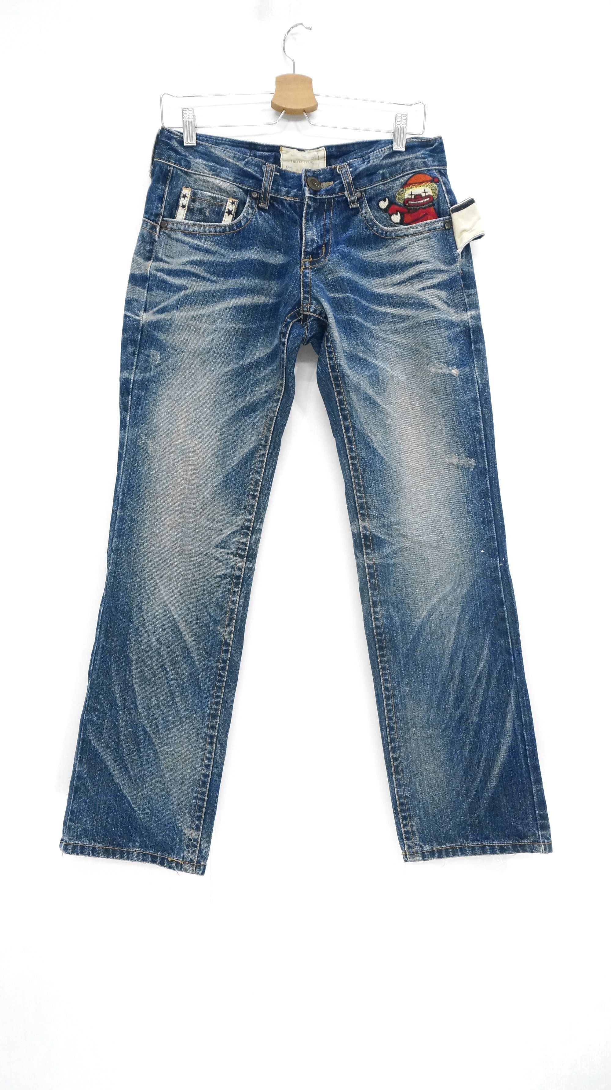 Designer RARE 🔥 YOSHITOMO NARA LOLITA Circus Vintage Jeans Size US 29 - 3 Thumbnail