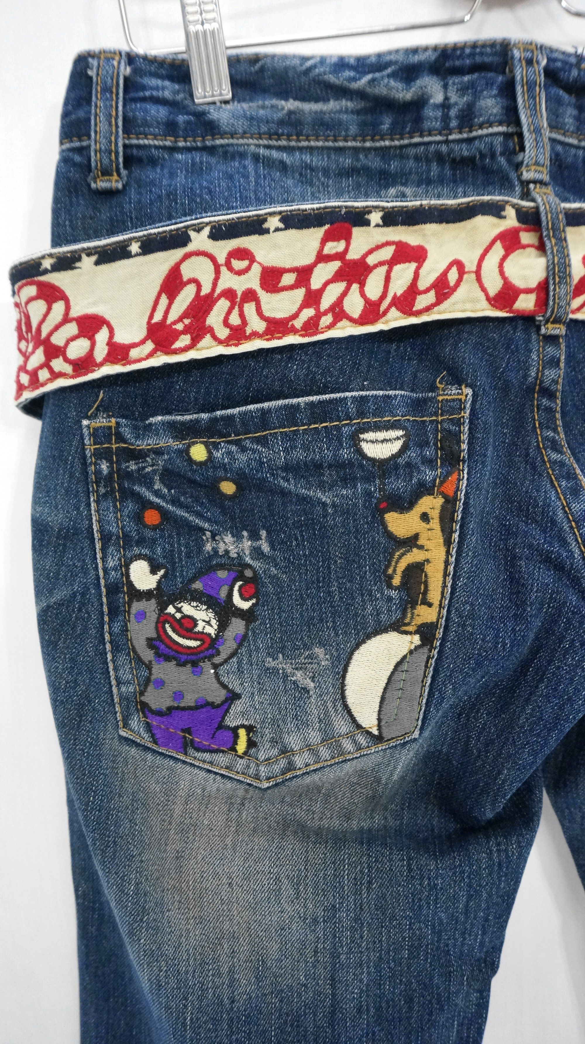 Designer RARE 🔥 YOSHITOMO NARA LOLITA Circus Vintage Jeans Size US 29 - 7 Thumbnail
