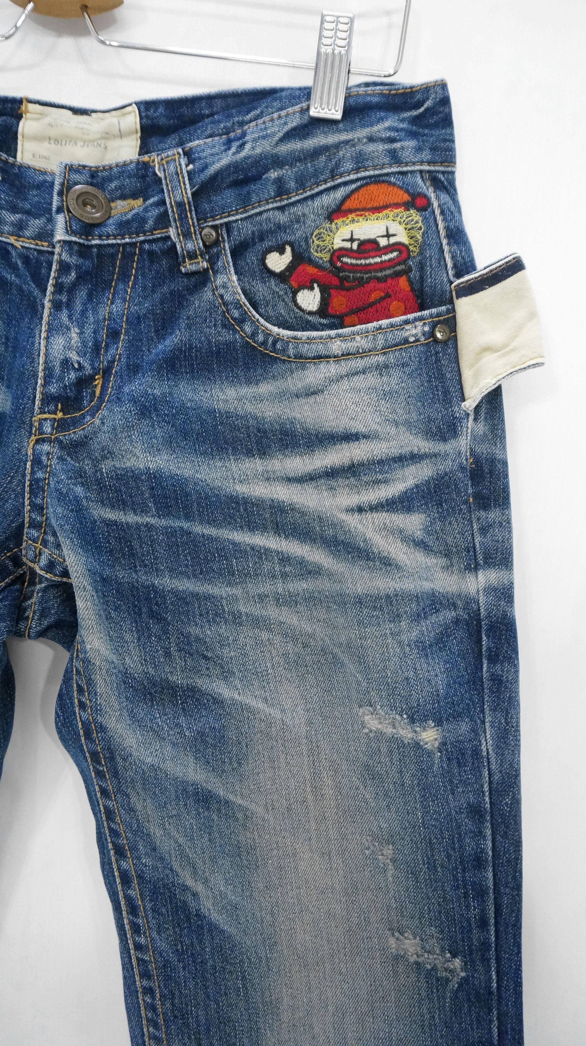 Designer RARE 🔥 YOSHITOMO NARA LOLITA Circus Vintage Jeans Size US 29 - 6 Thumbnail