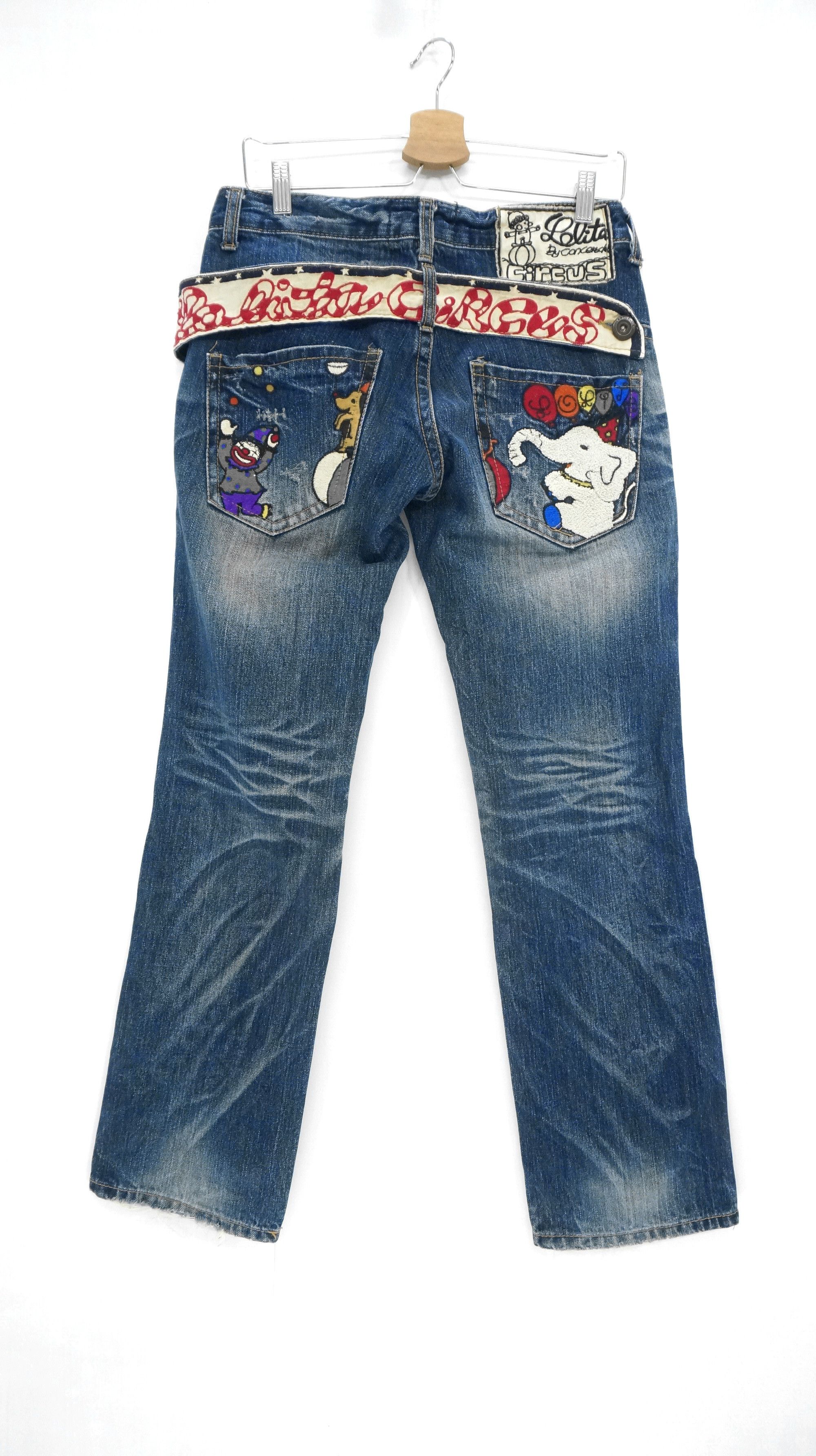 Designer RARE 🔥 YOSHITOMO NARA LOLITA Circus Vintage Jeans Size US 29 - 1 Thumbnail