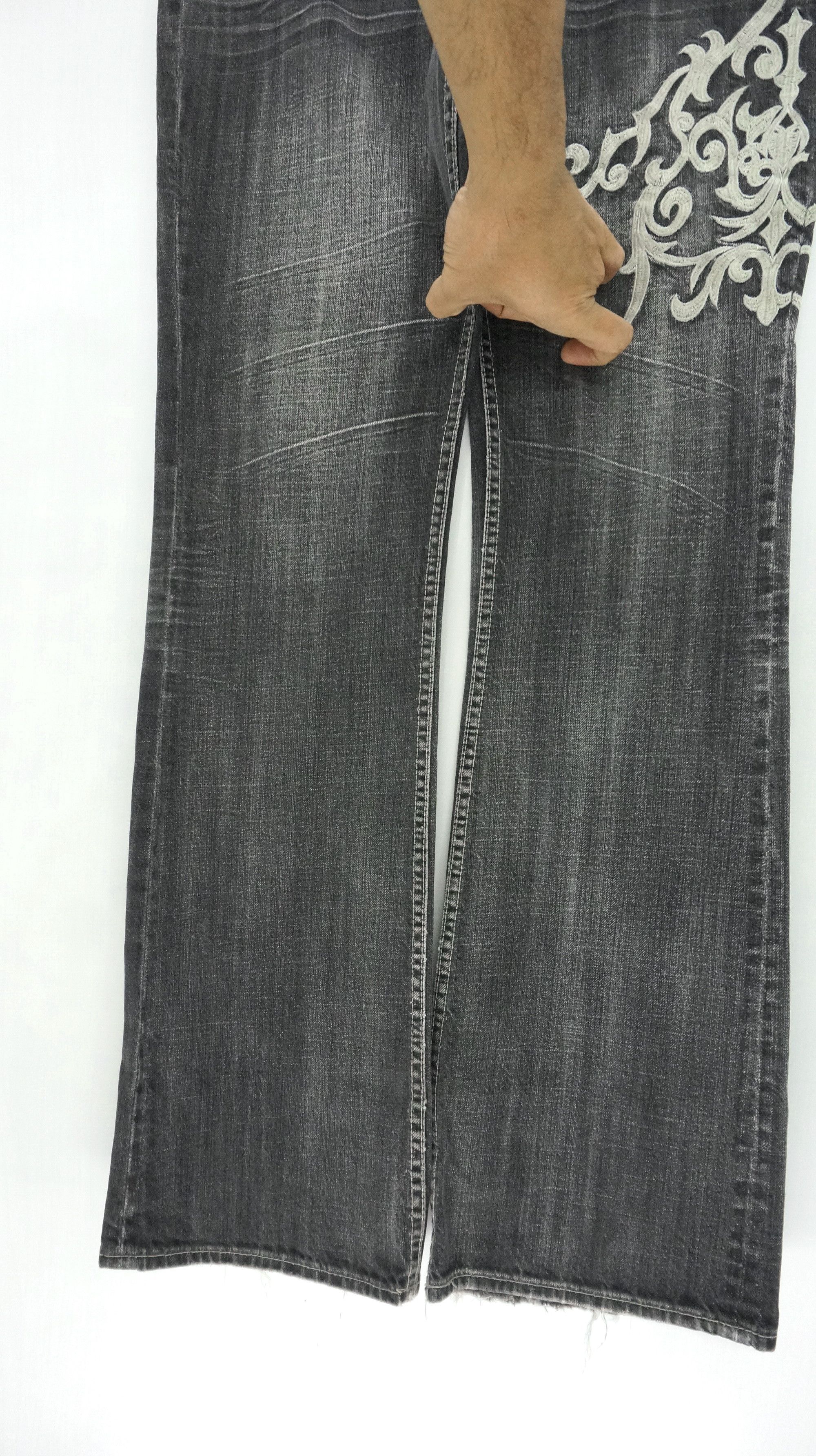Japanese Brand Flare Jeans 🔥 SORRIDERRE Vintage Distressed Jeans Size US 33 - 11 Thumbnail