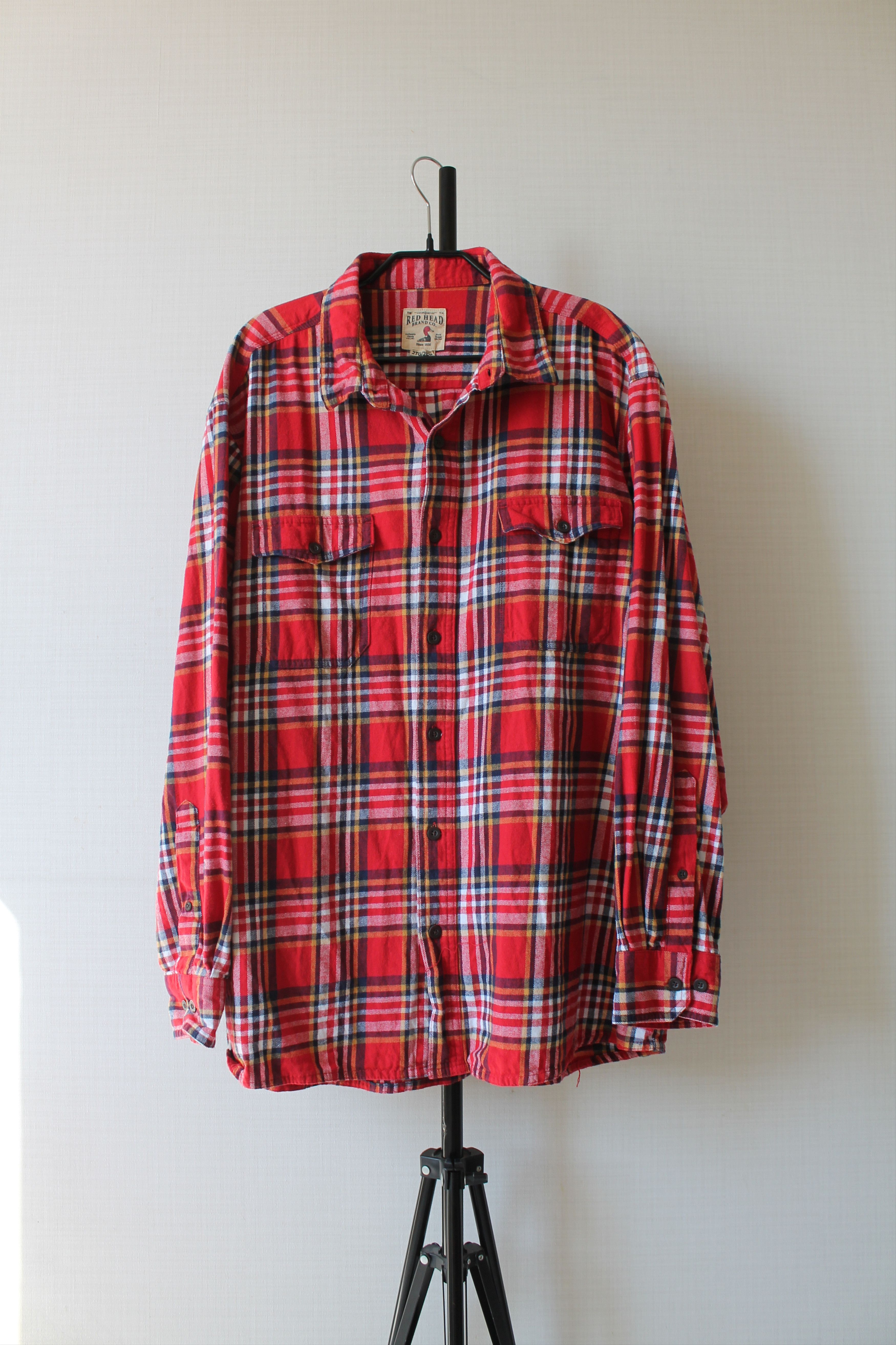 Flannel RED HEAD FLANNEL SHIRT CHECK PLAID 2XL Size US XXL / EU 58 / 5 - 1 Thumbnail