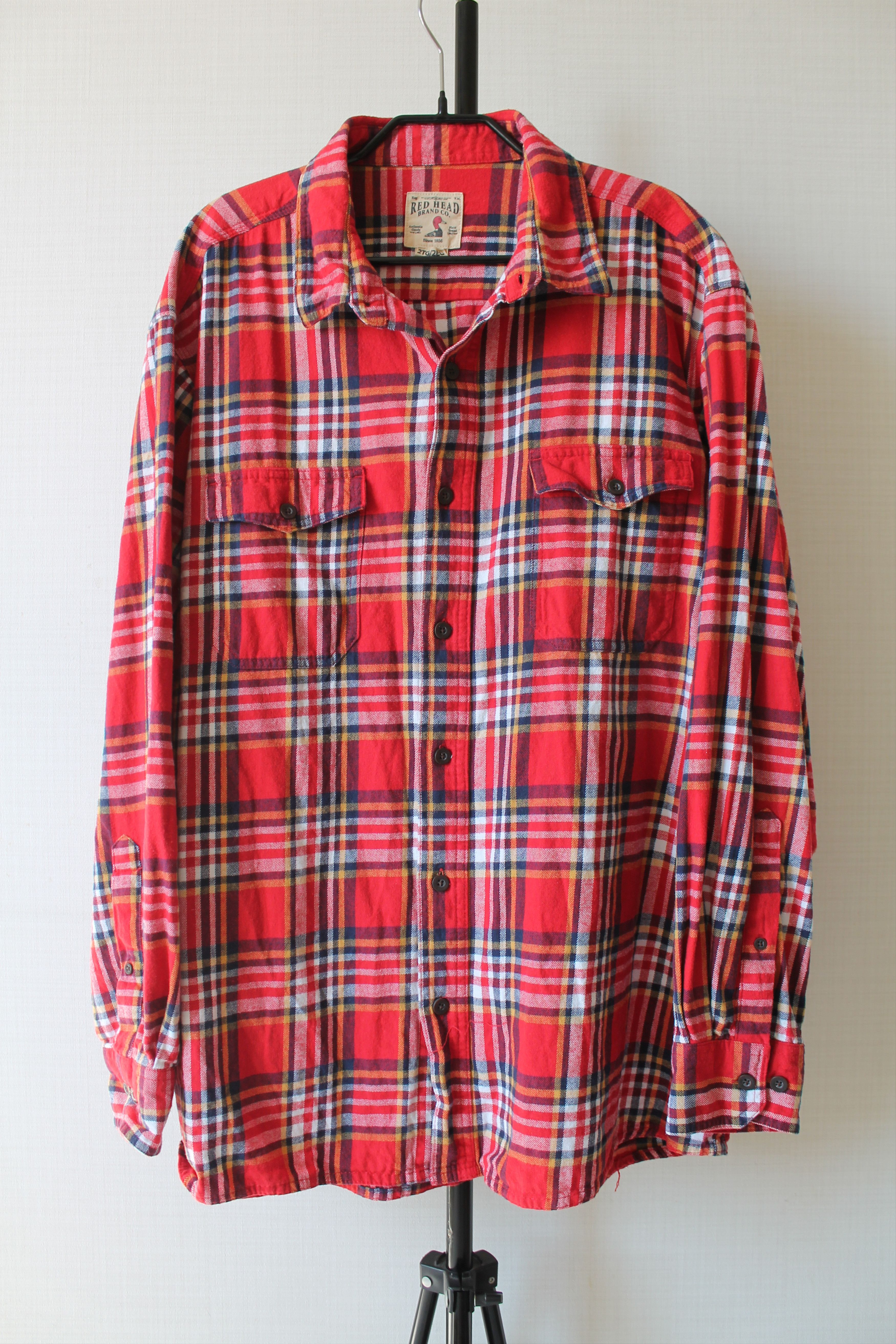 Flannel RED HEAD FLANNEL SHIRT CHECK PLAID 2XL Size US XXL / EU 58 / 5 - 6 Thumbnail