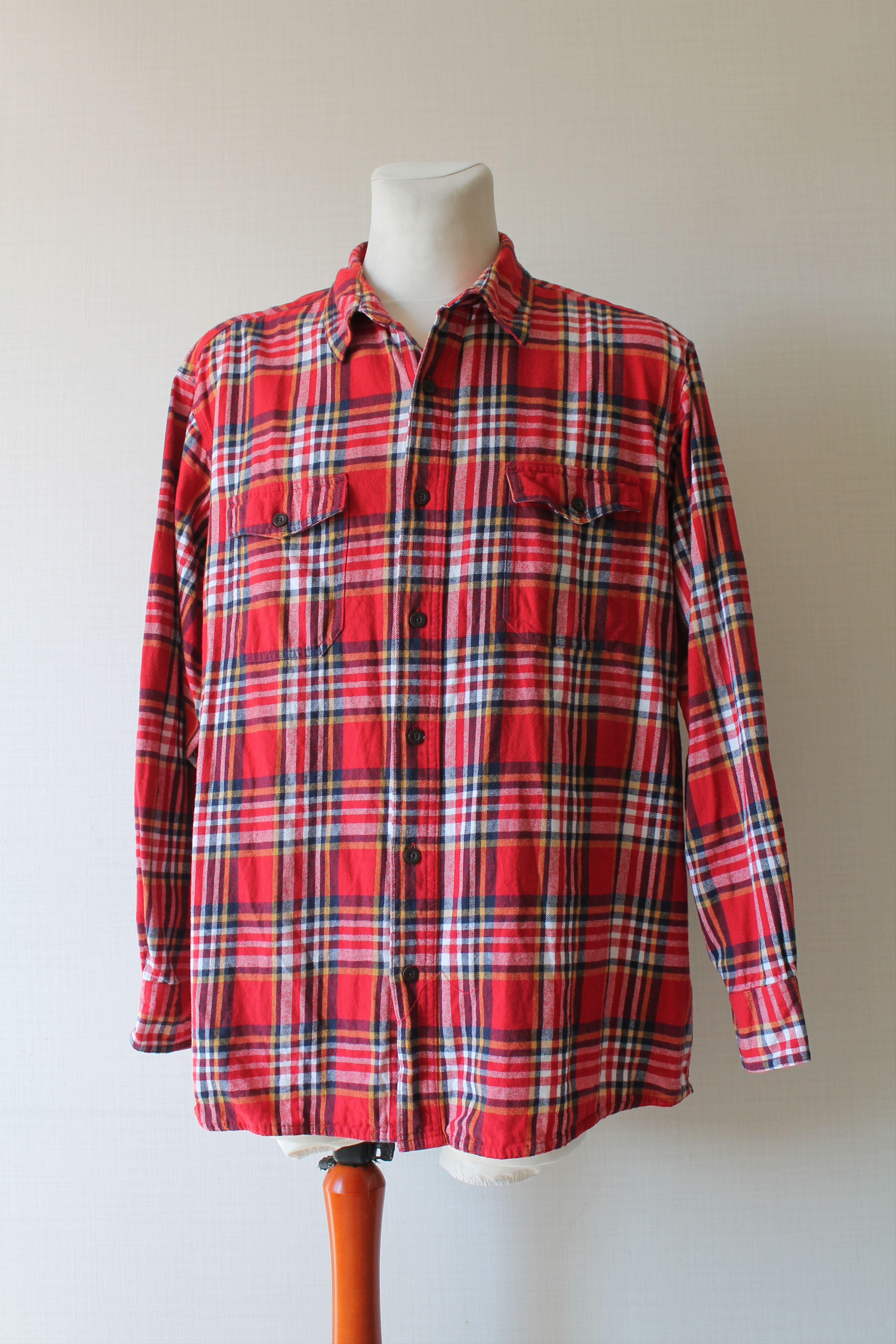 Flannel RED HEAD FLANNEL SHIRT CHECK PLAID 2XL Size US XXL / EU 58 / 5 - 2 Thumbnail