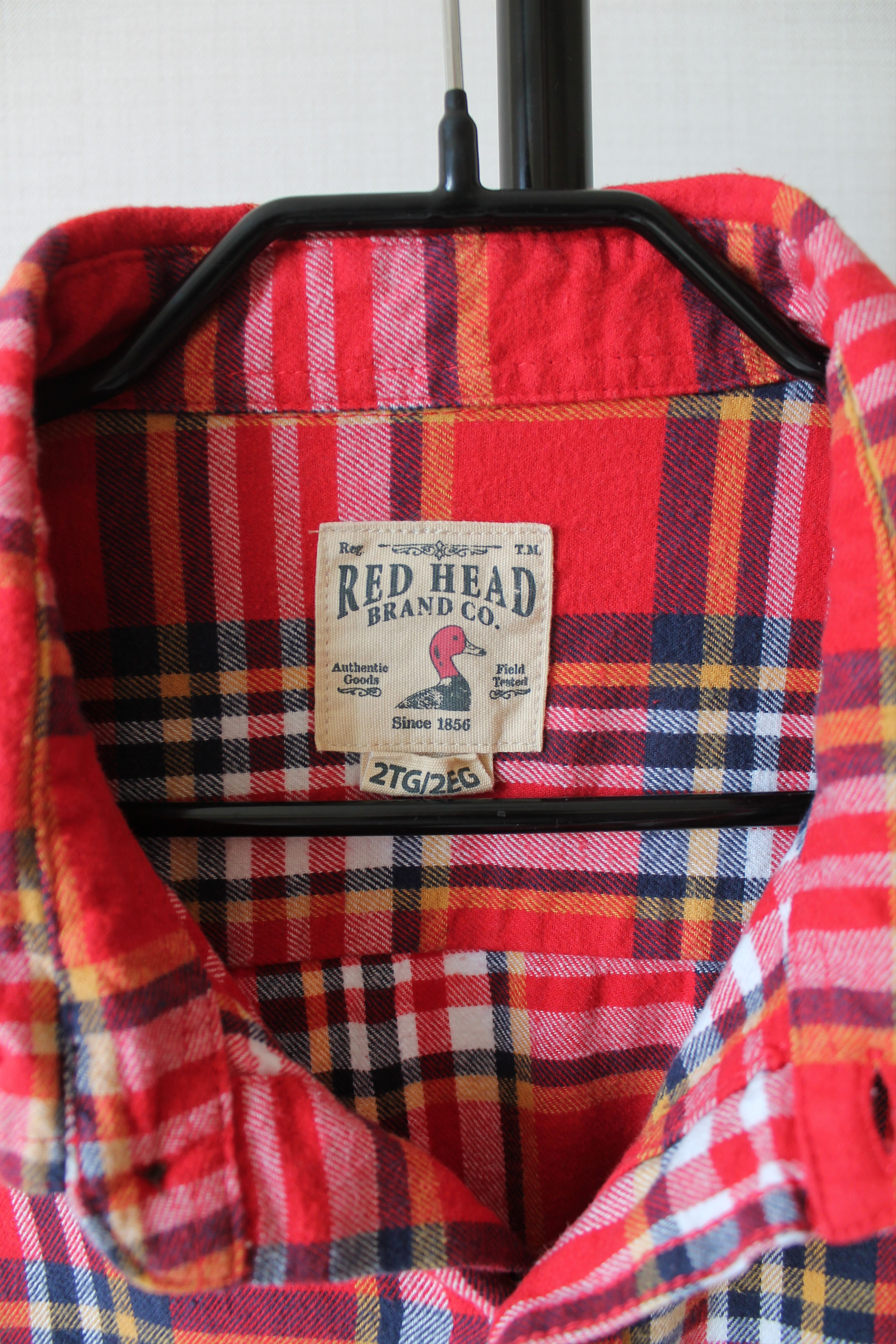 Flannel RED HEAD FLANNEL SHIRT CHECK PLAID 2XL Size US XXL / EU 58 / 5 - 7 Thumbnail