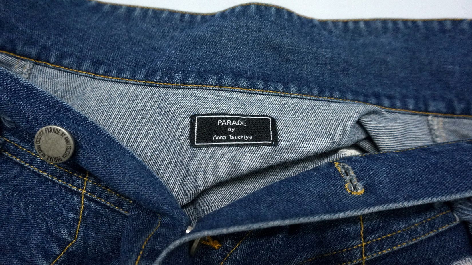 Japanese Brand Rare! ANNA TSUCHIYA PARADE Ripped Women's Denim Jacket Size L / US 10 / IT 46 - 20 Thumbnail