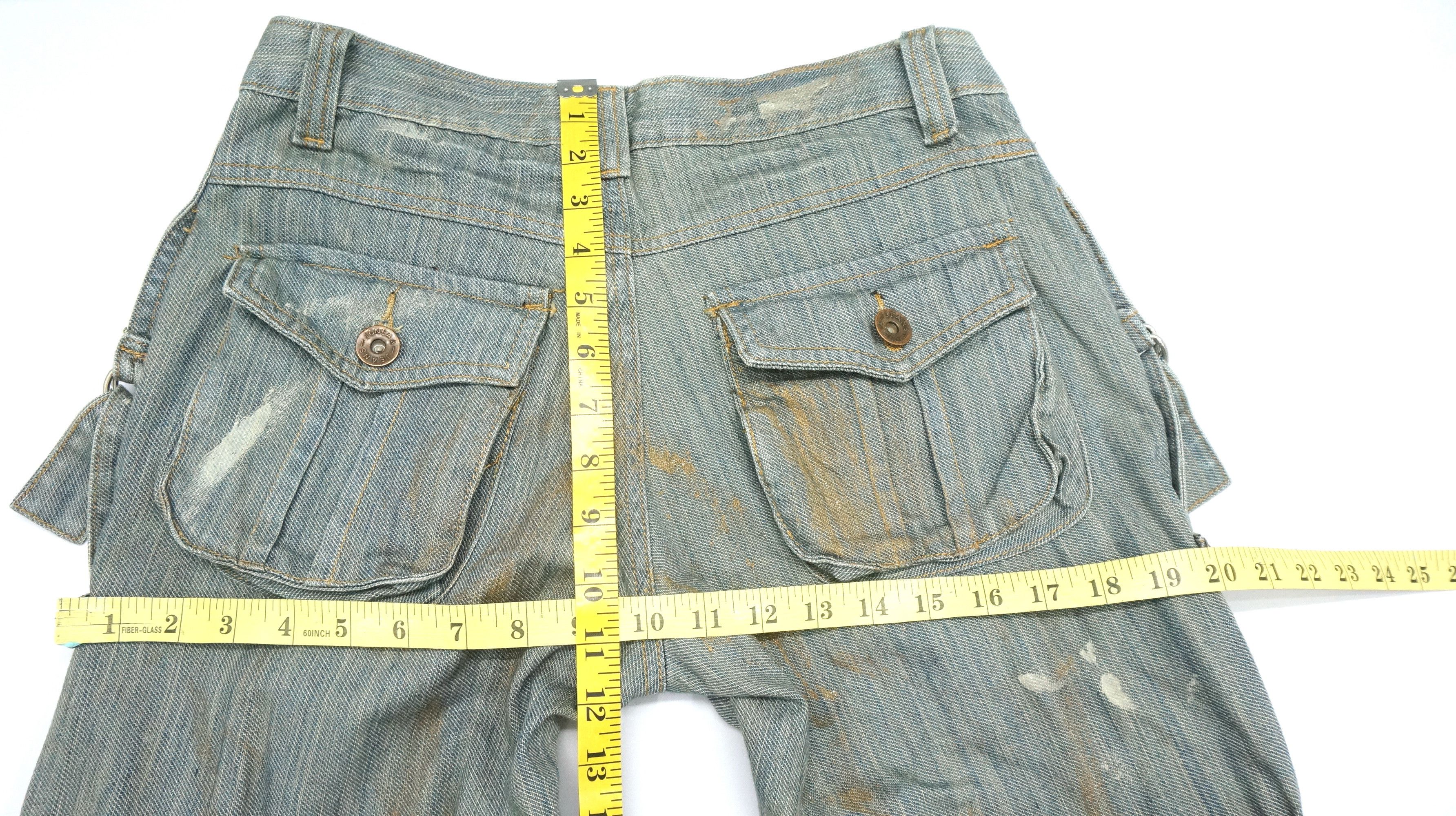 Japanese Brand RARE SICK 🔥 JONEAA Mud Wash Cargo Tactical Bondage Pants Size US 29 - 16 Thumbnail