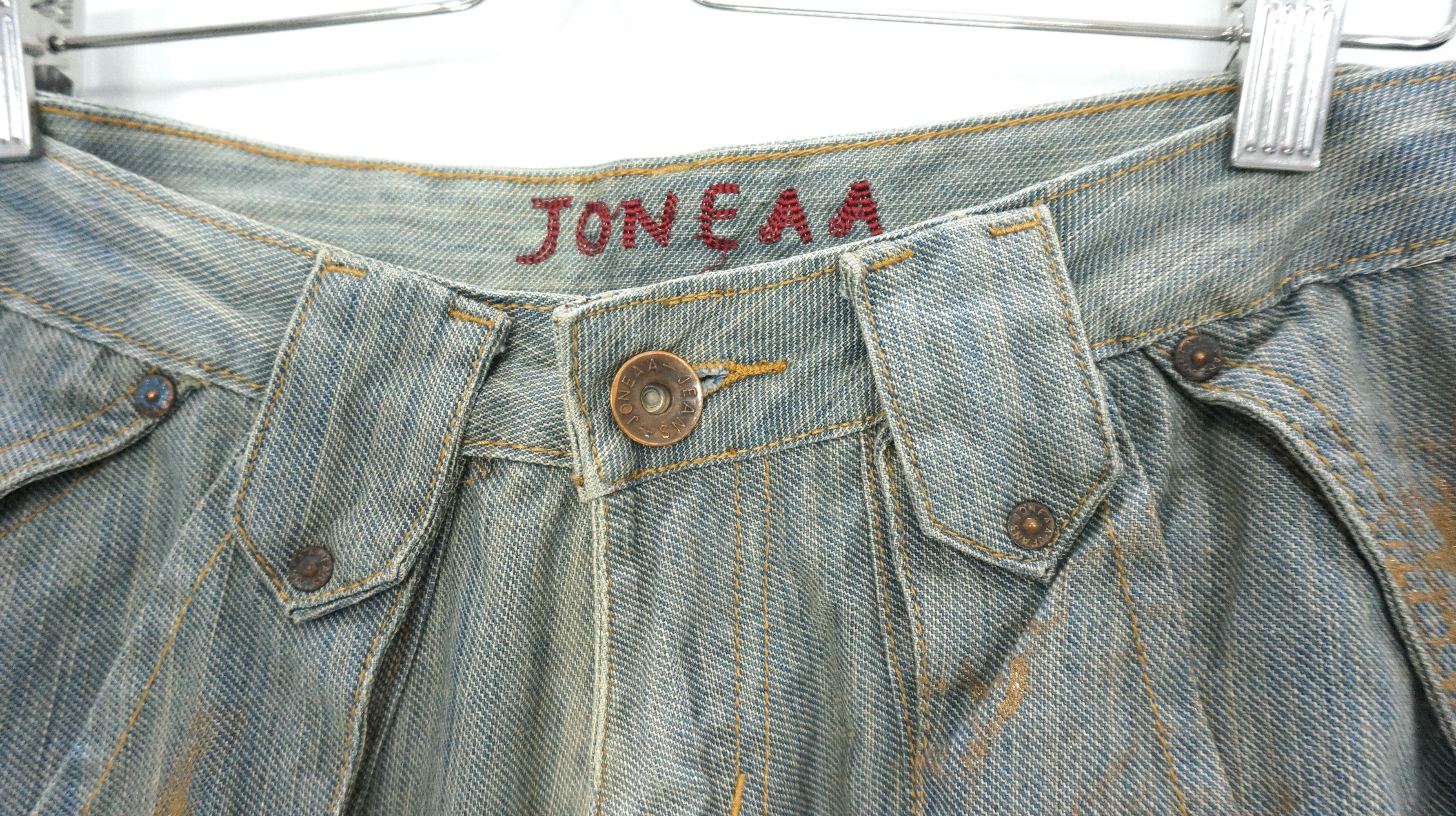 Japanese Brand RARE SICK 🔥 JONEAA Mud Wash Cargo Tactical Bondage Pants Size US 29 - 8 Thumbnail