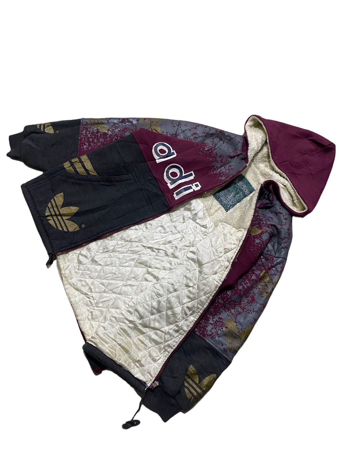 Adidas Rare Jacket Adidas Overprint Bigo logo design Rapper style Size US L / EU 52-54 / 3 - 5 Thumbnail