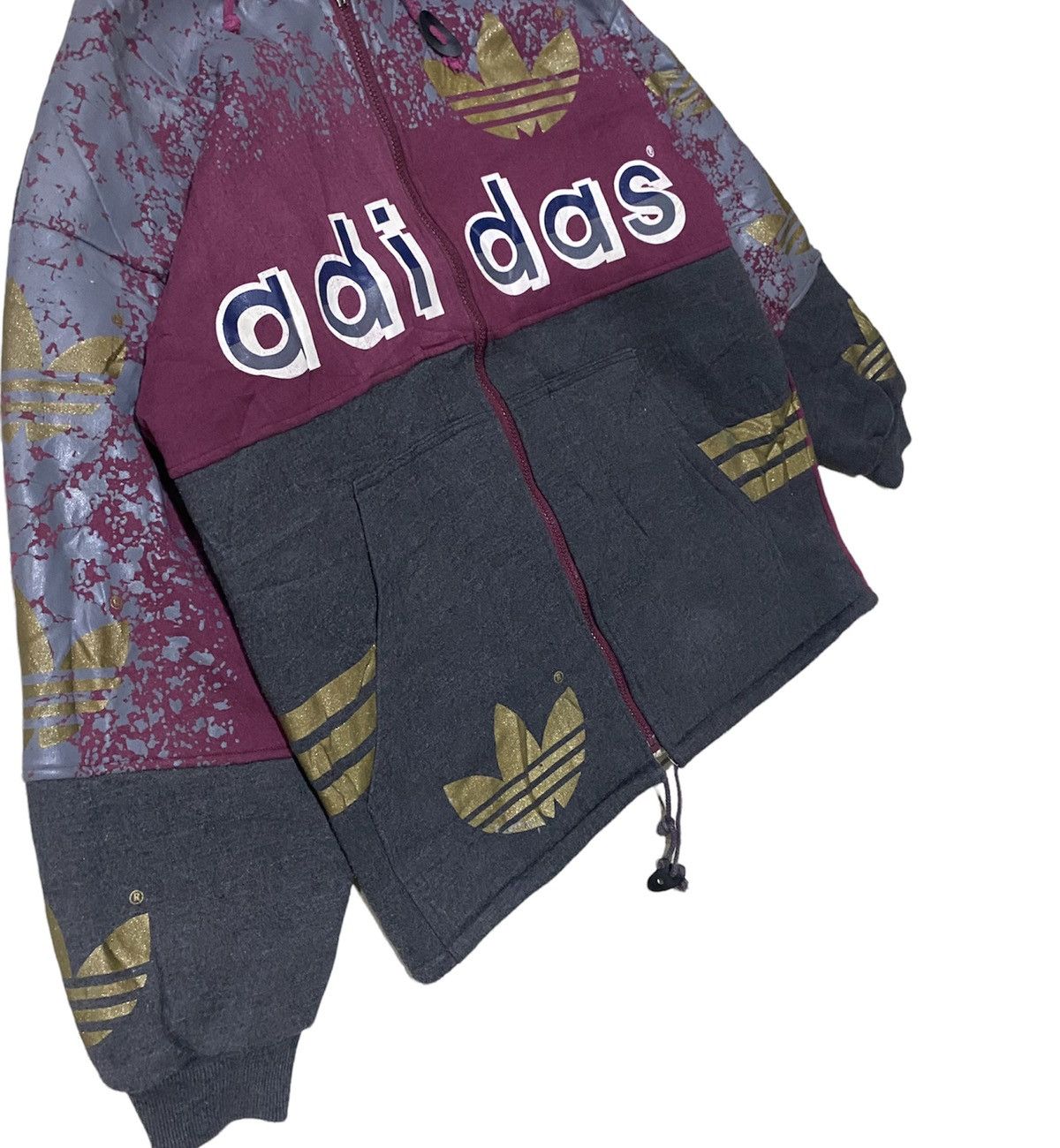Adidas Rare Jacket Adidas Overprint Bigo logo design Rapper style Size US L / EU 52-54 / 3 - 4 Thumbnail