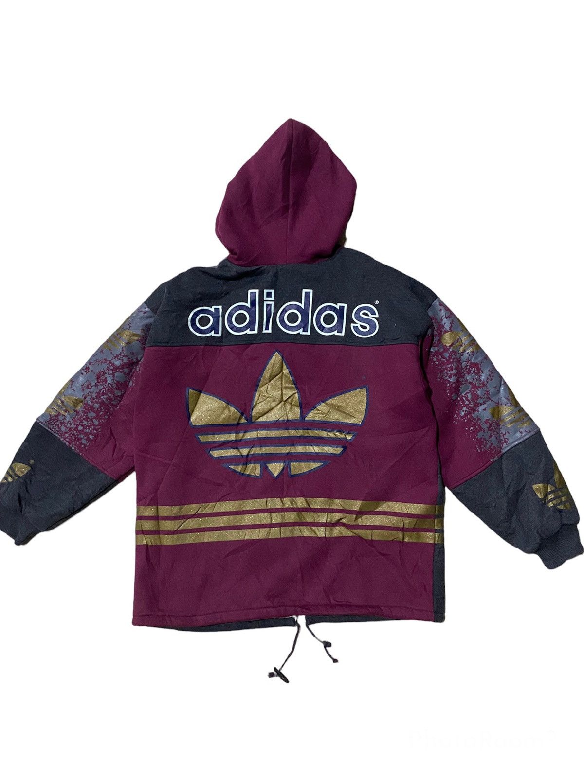 Adidas Rare Jacket Adidas Overprint Bigo logo design Rapper style Size US L / EU 52-54 / 3 - 2 Thumbnail
