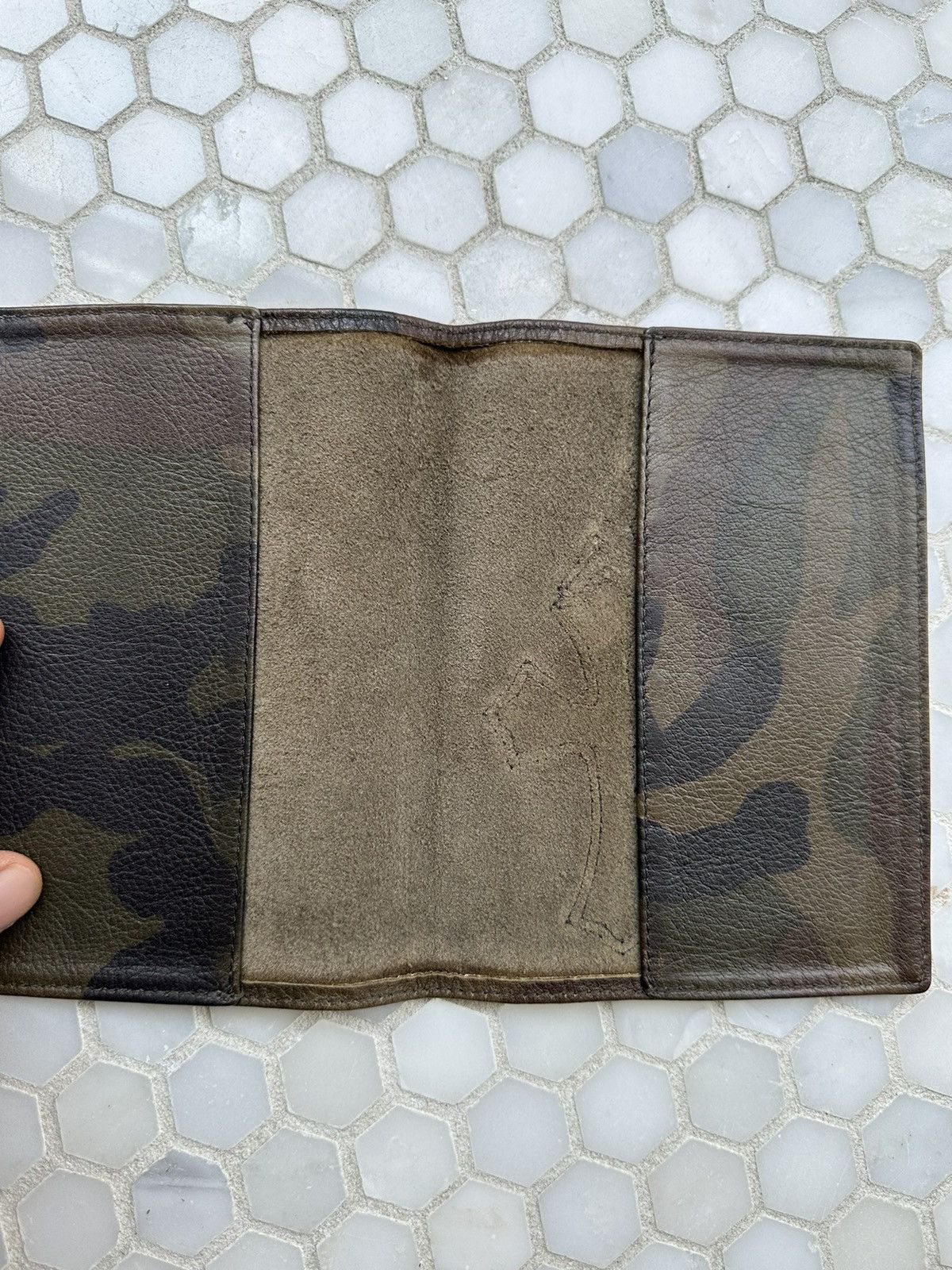 Chrome Hearts Chrome Hearts Camo Leather CROSS Patch PASSPORT Wallet !! Size ONE SIZE - 5 Thumbnail