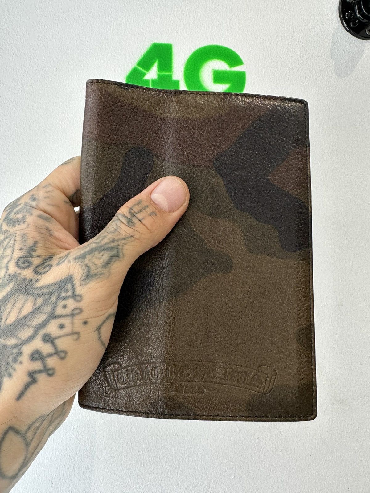 Chrome Hearts Chrome Hearts Camo Leather CROSS Patch PASSPORT Wallet !! Size ONE SIZE - 3 Thumbnail