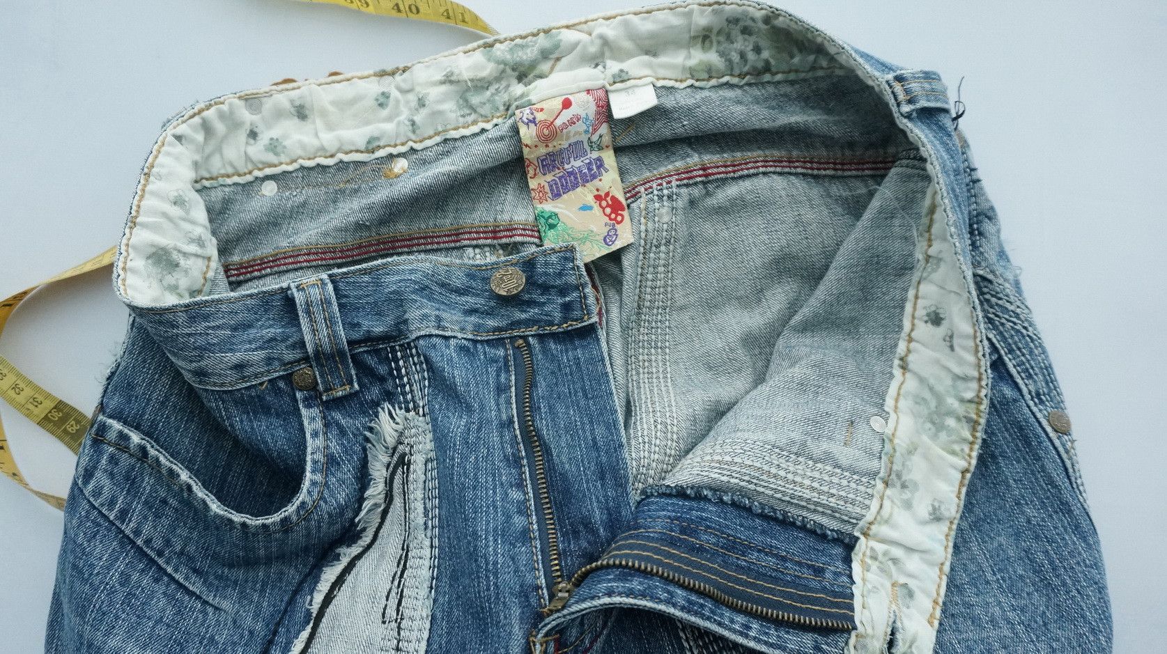 Artful Dodger ARTFUL DODGER SKULL Patchwork Distressed Jeans Size US 34 / EU 50 - 15 Thumbnail