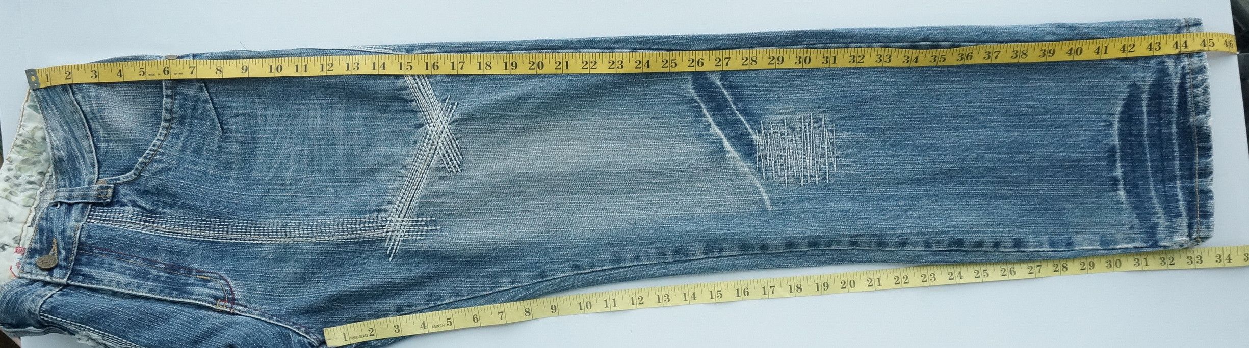 Artful Dodger ARTFUL DODGER SKULL Patchwork Distressed Jeans Size US 34 / EU 50 - 12 Thumbnail