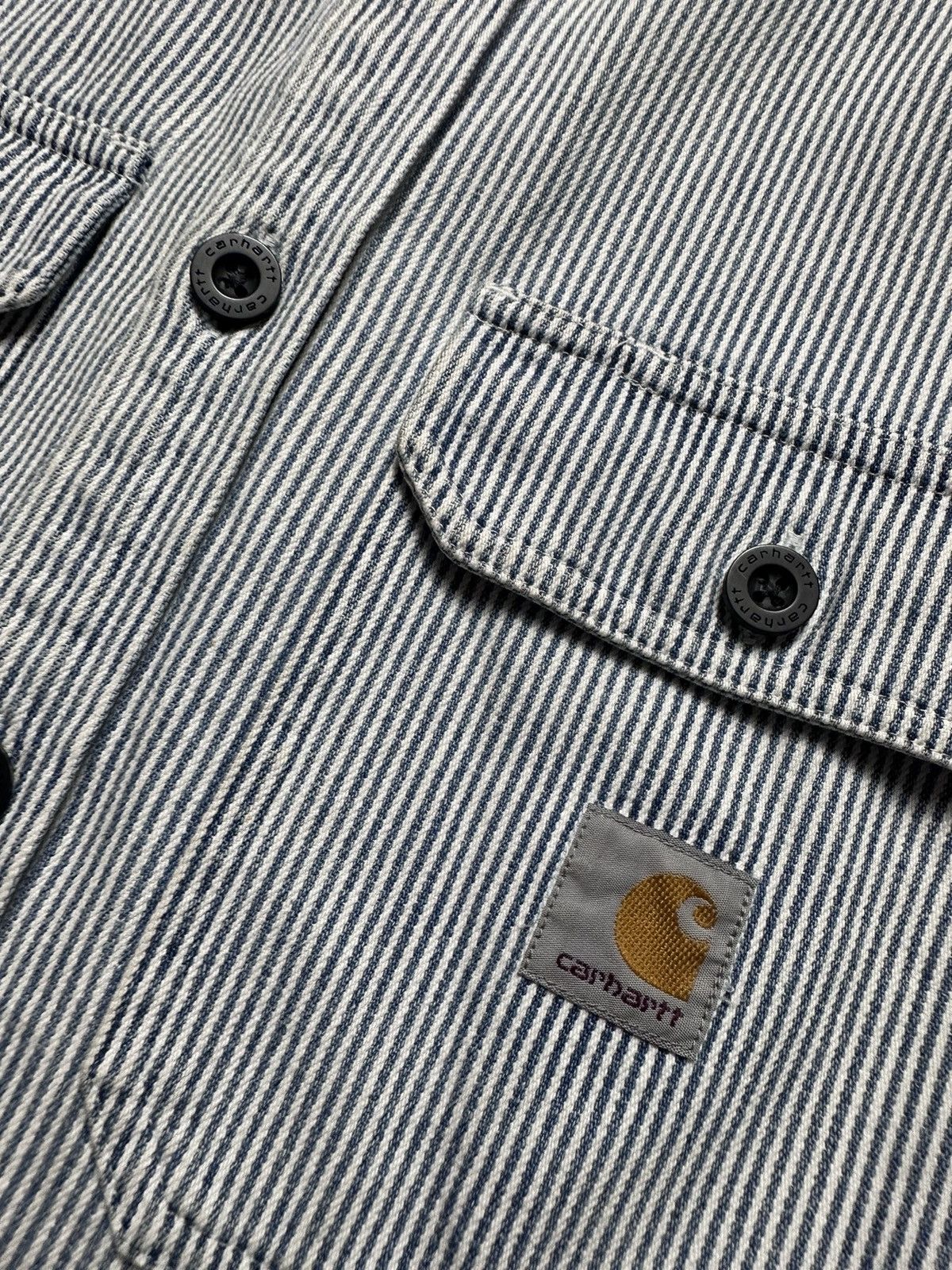 Carhartt × Carhartt Wip × Vintage Vintage Carhartt Wip shirt logo striped size S/M Size US S / EU 44-46 / 1 - 9 Thumbnail