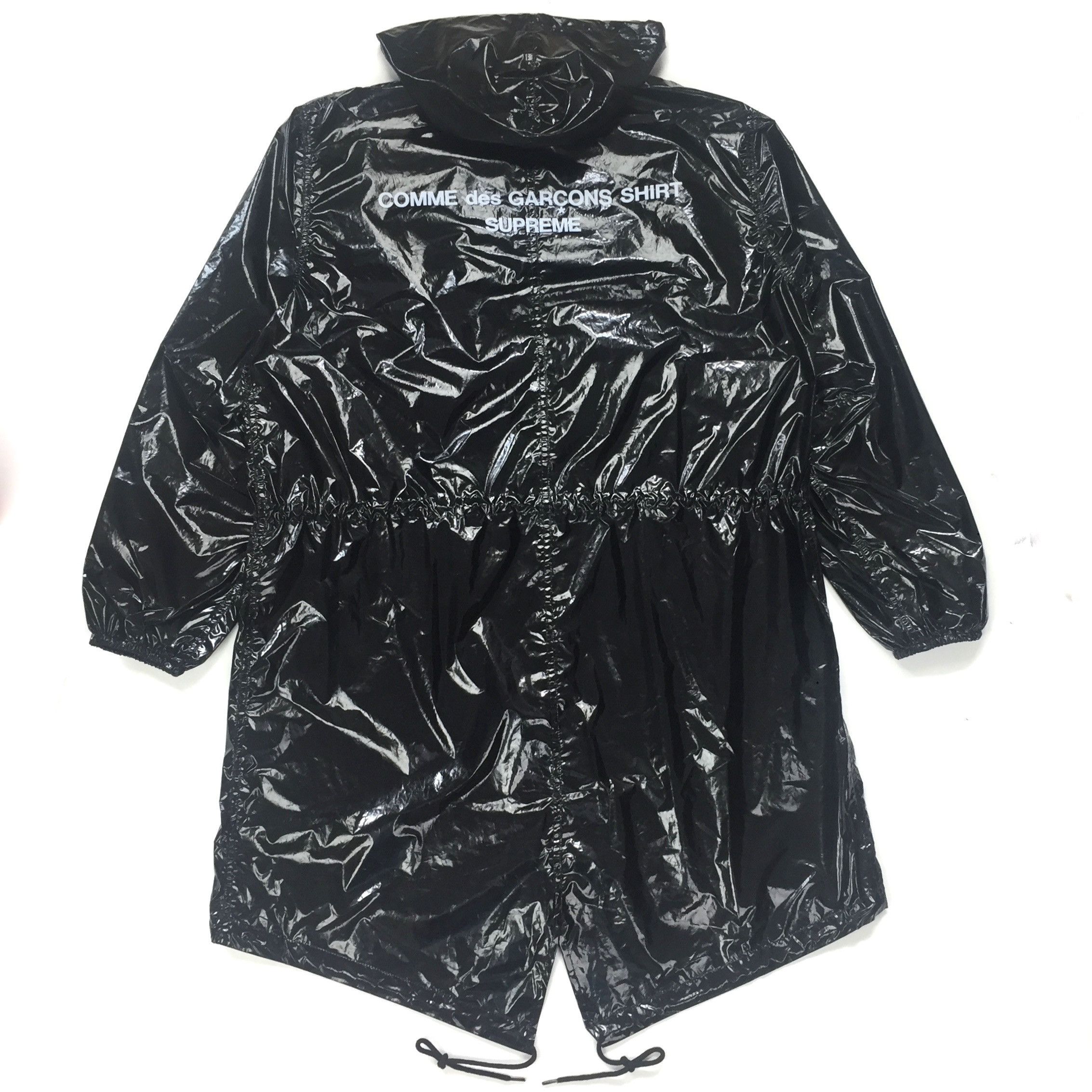 Comme des Garcons Supreme CDG SHIRT Logo Black Fishtail Parka SS17 DS Size US M / EU 48-50 / 2 - 1 Thumbnail
