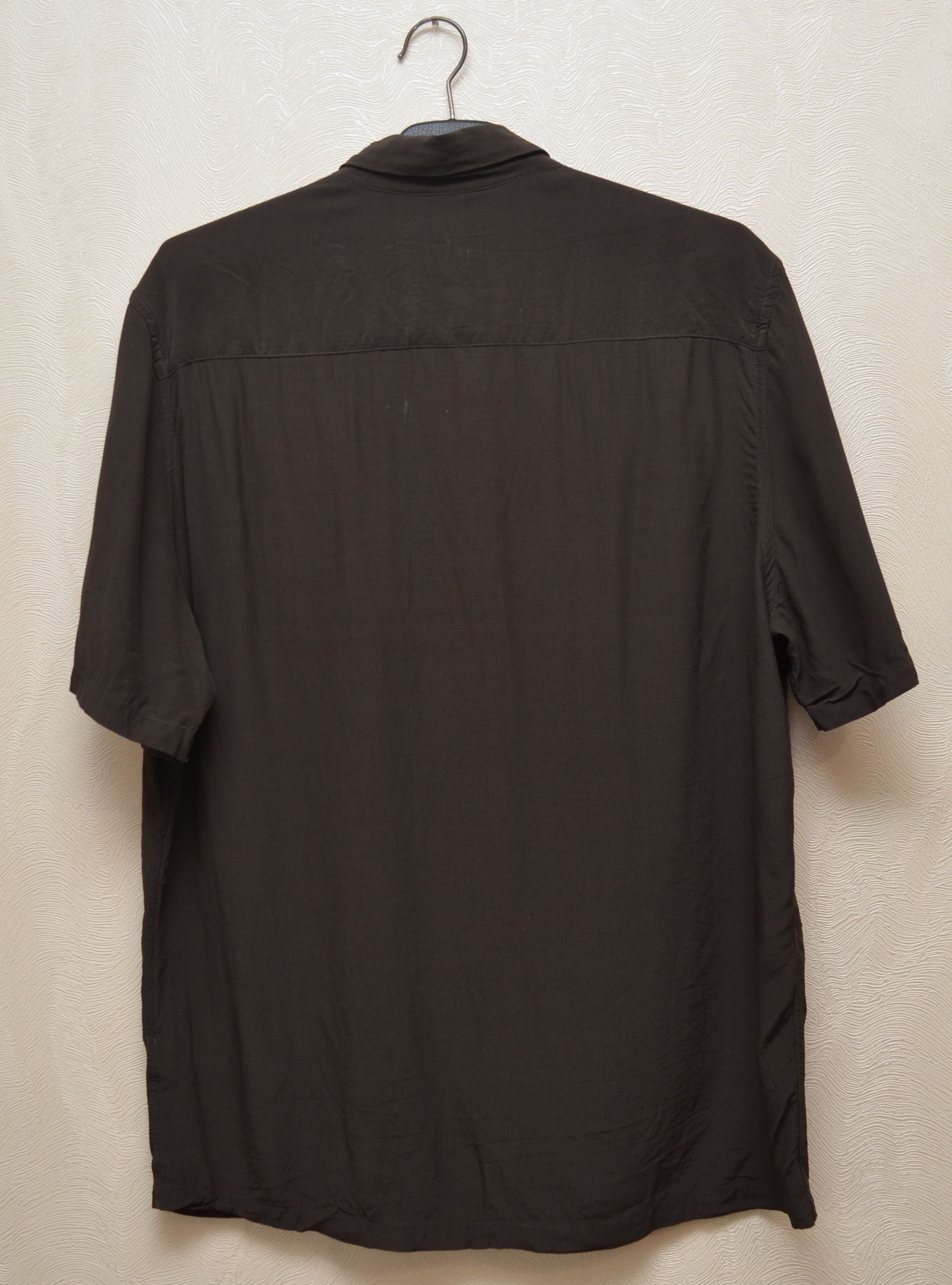 Allsaints Allsaints Vestal Dark Khaki Viscose Shirt Short Sleeve sz S Size US S / EU 44-46 / 1 - 7 Thumbnail