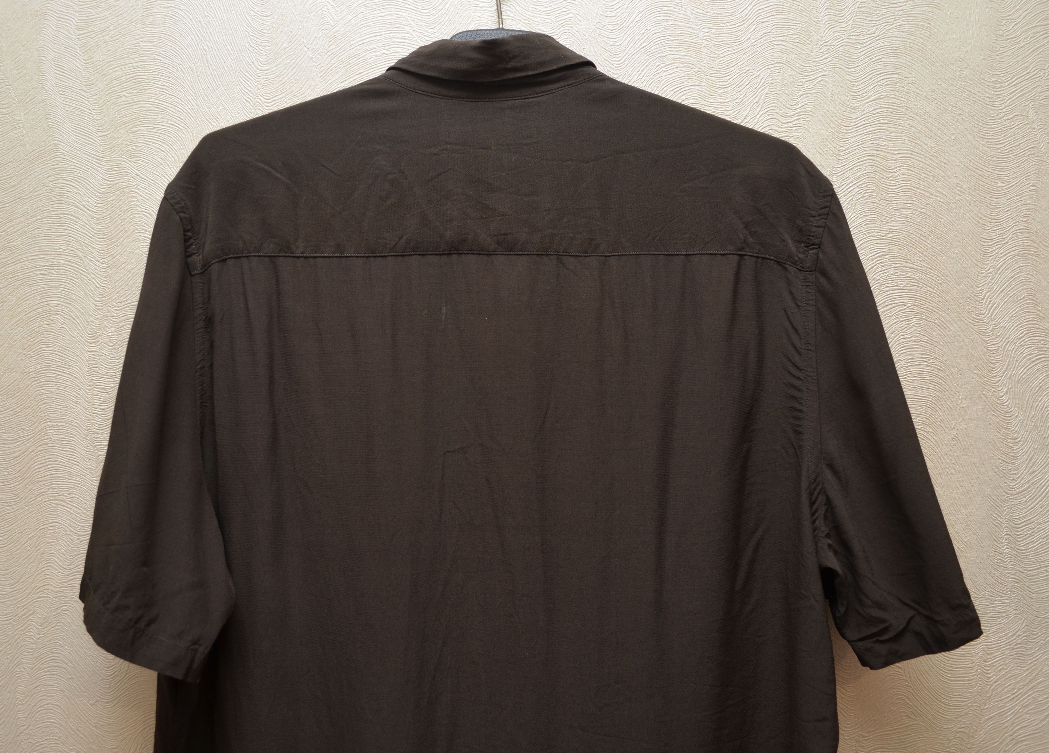 Allsaints Allsaints Vestal Dark Khaki Viscose Shirt Short Sleeve sz S Size US S / EU 44-46 / 1 - 8 Thumbnail