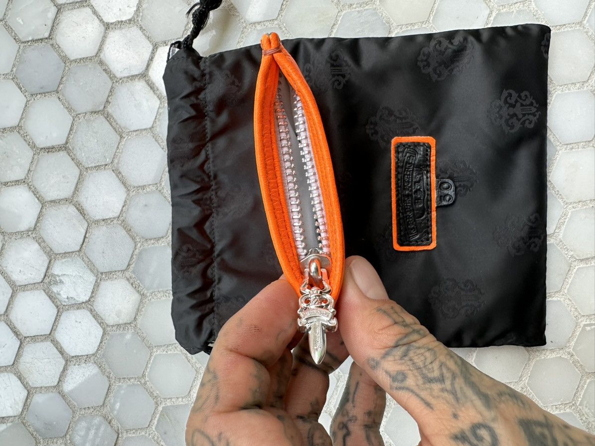 Chrome Hearts Chrome Hearts NEW Coin / Money / Drugs WALLET NEON ORANGE Size ONE SIZE - 8 Thumbnail
