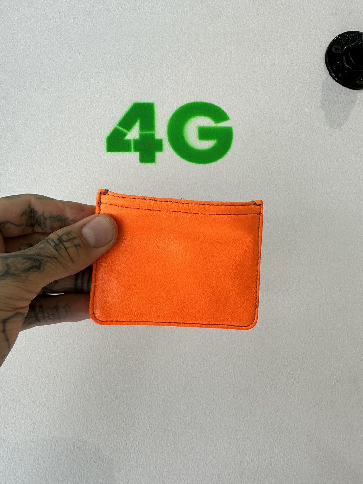 Chrome Hearts Chrome Hearts NEW Coin / Money / Drugs WALLET NEON ORANGE Size ONE SIZE - 5 Thumbnail