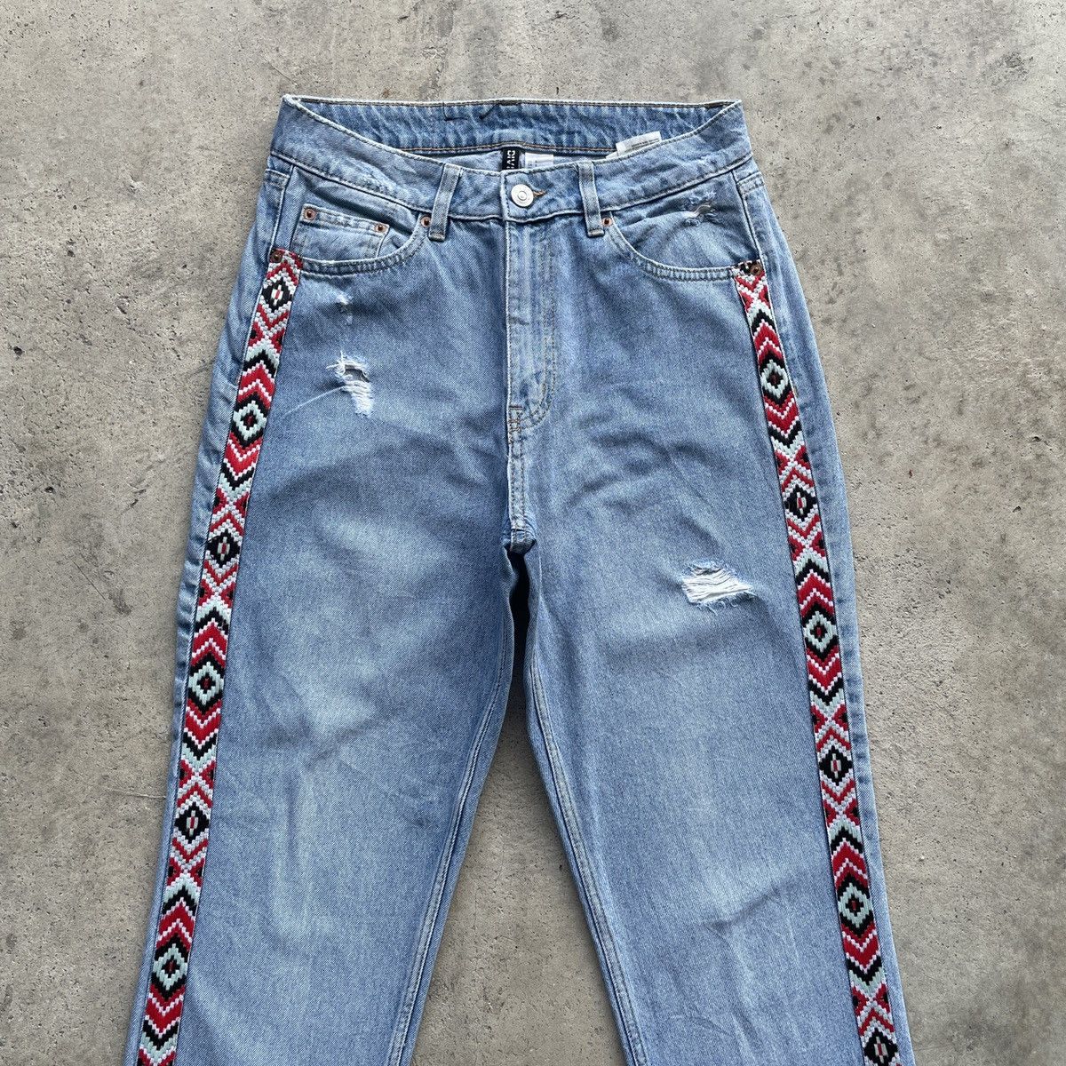 Japanese Brand W27🔥 Vintage Japanese Faded Distressed Jeans Denim Pants Size US 27 - 3 Thumbnail