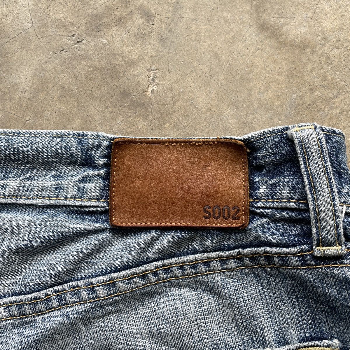 Japanese Brand Vintage Japanese Faded Distressed Denim Jeans Pants W33x30 Size US 33 - 10 Thumbnail