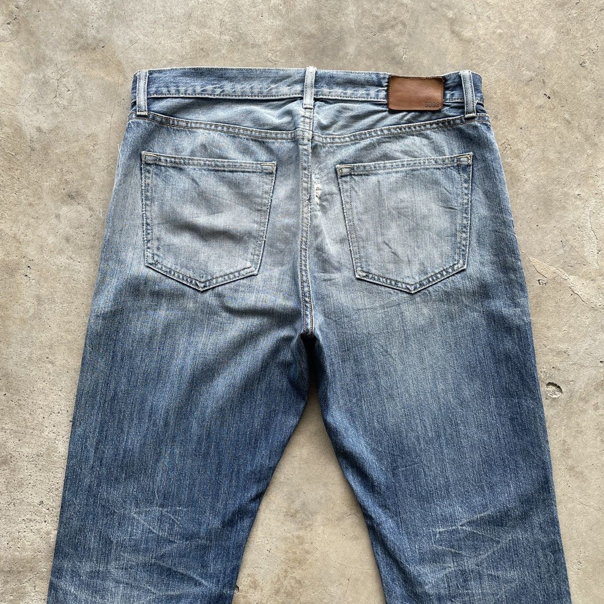 Japanese Brand Vintage Japanese Faded Distressed Denim Jeans Pants W33x30 Size US 33 - 12 Thumbnail